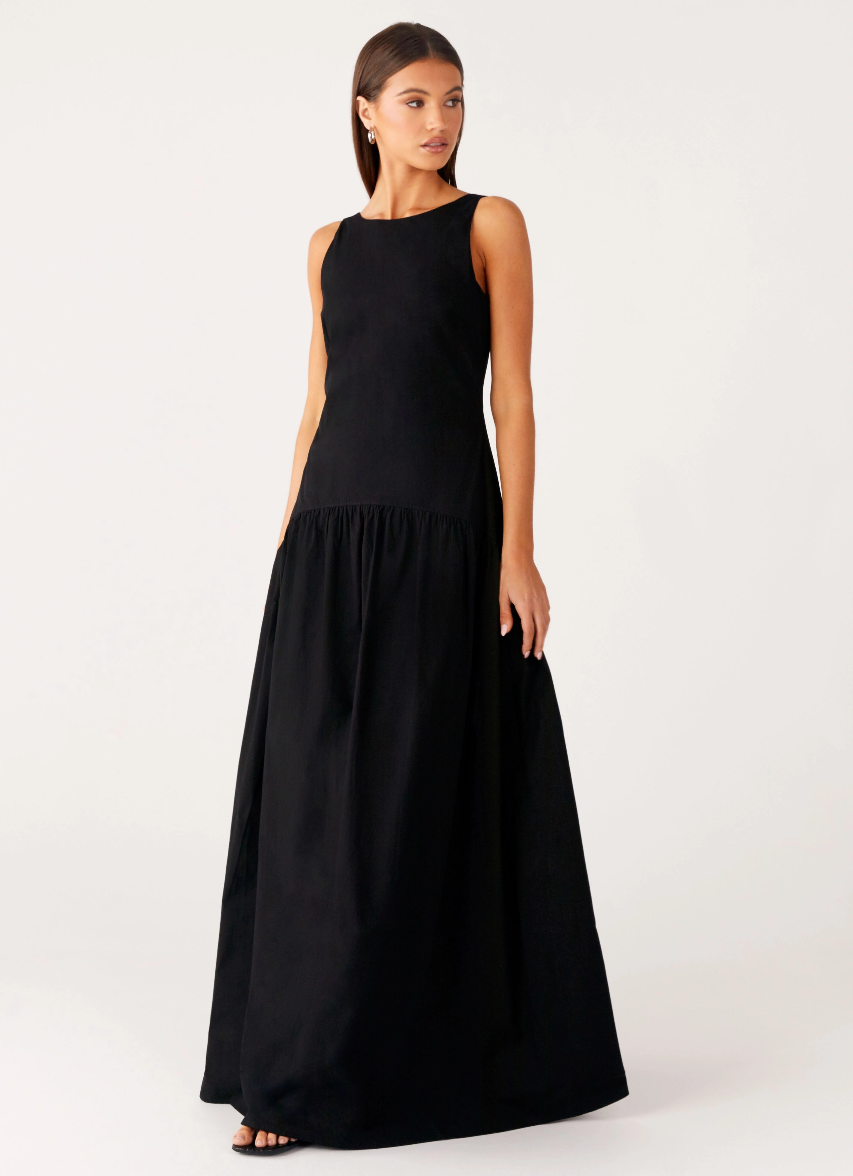 Morena Maxi Dress - Black Deep Hue Stylish Comfort