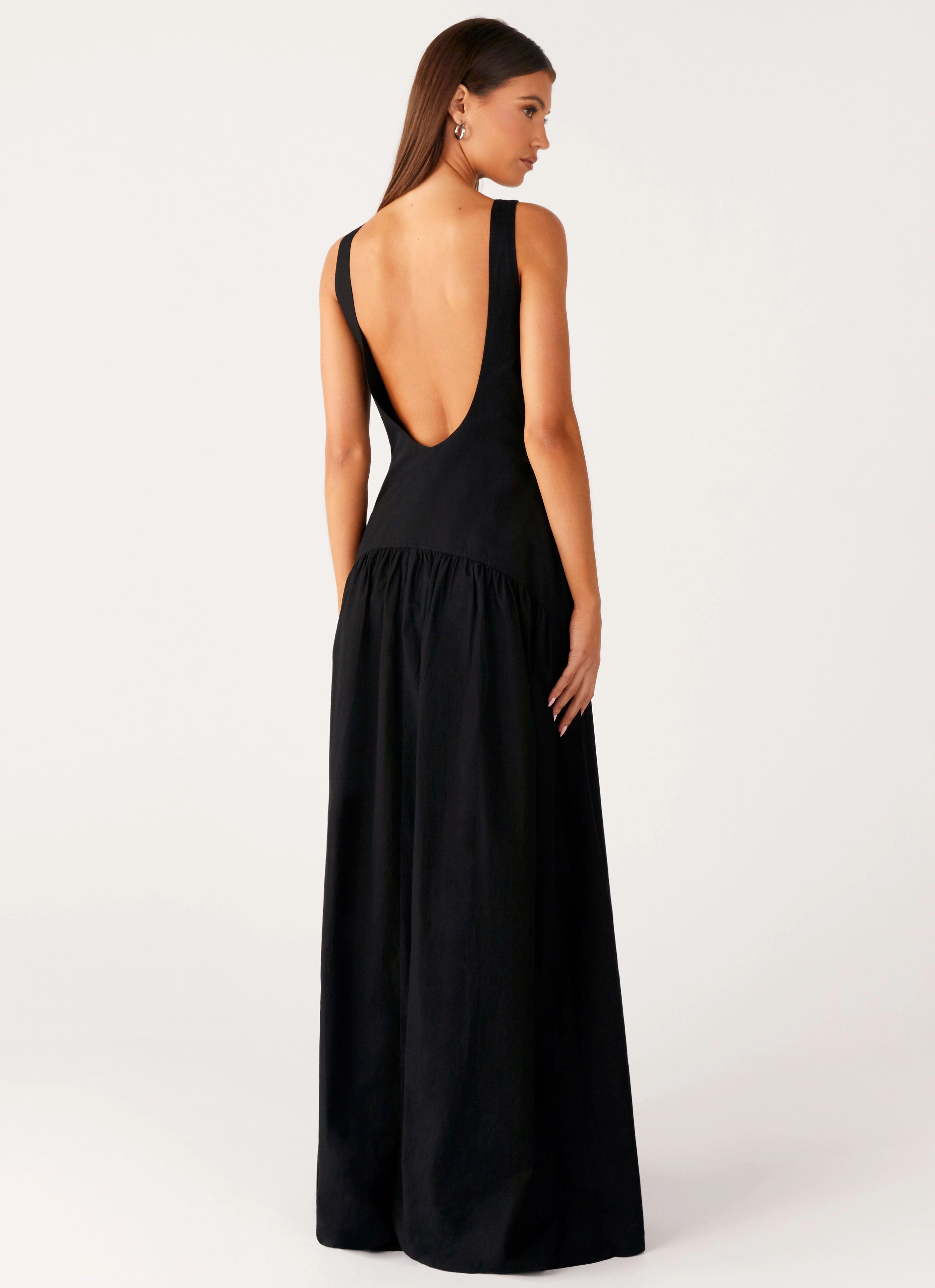 Morena Maxi Dress - Black Casual Tones