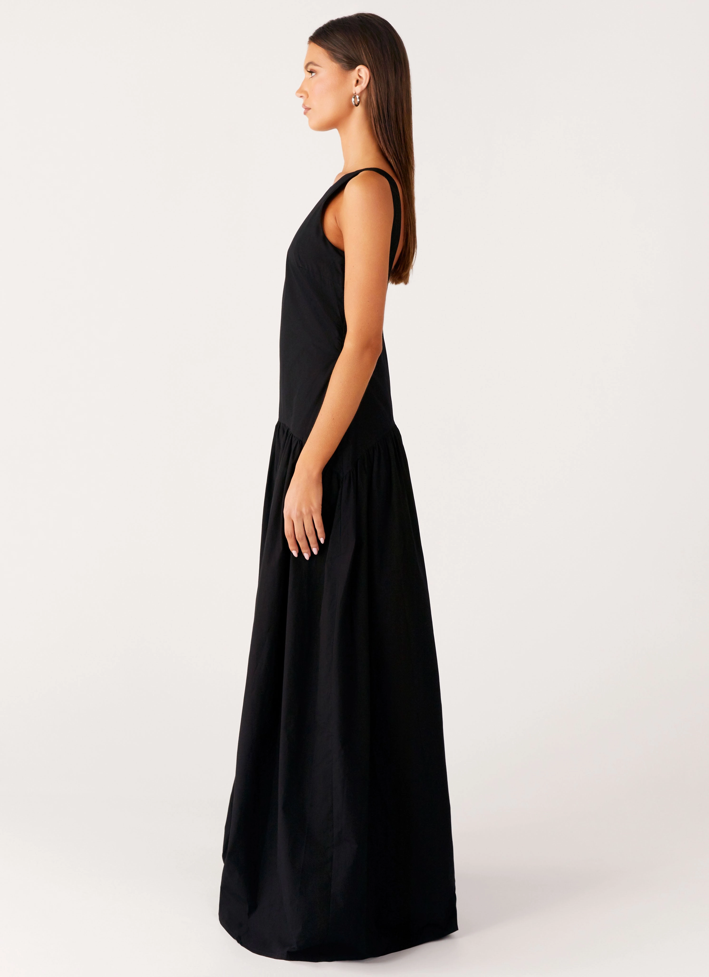 Morena Maxi Dress - Black Flower Soft