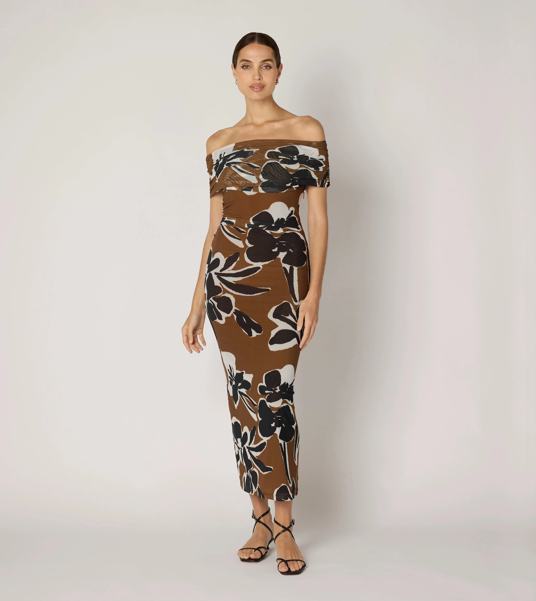 Flare Hem Cordelia Ankle Dress | Smoked Clover