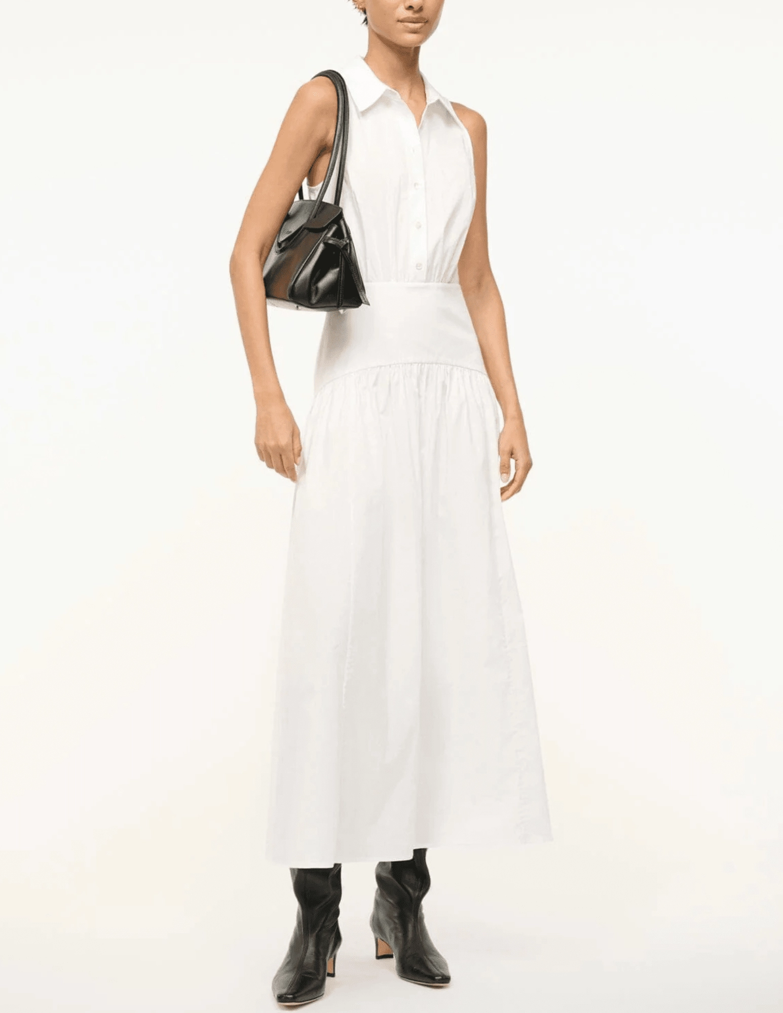 Thermal regulation STAUD Romy Midi Shirt Dress-SALE