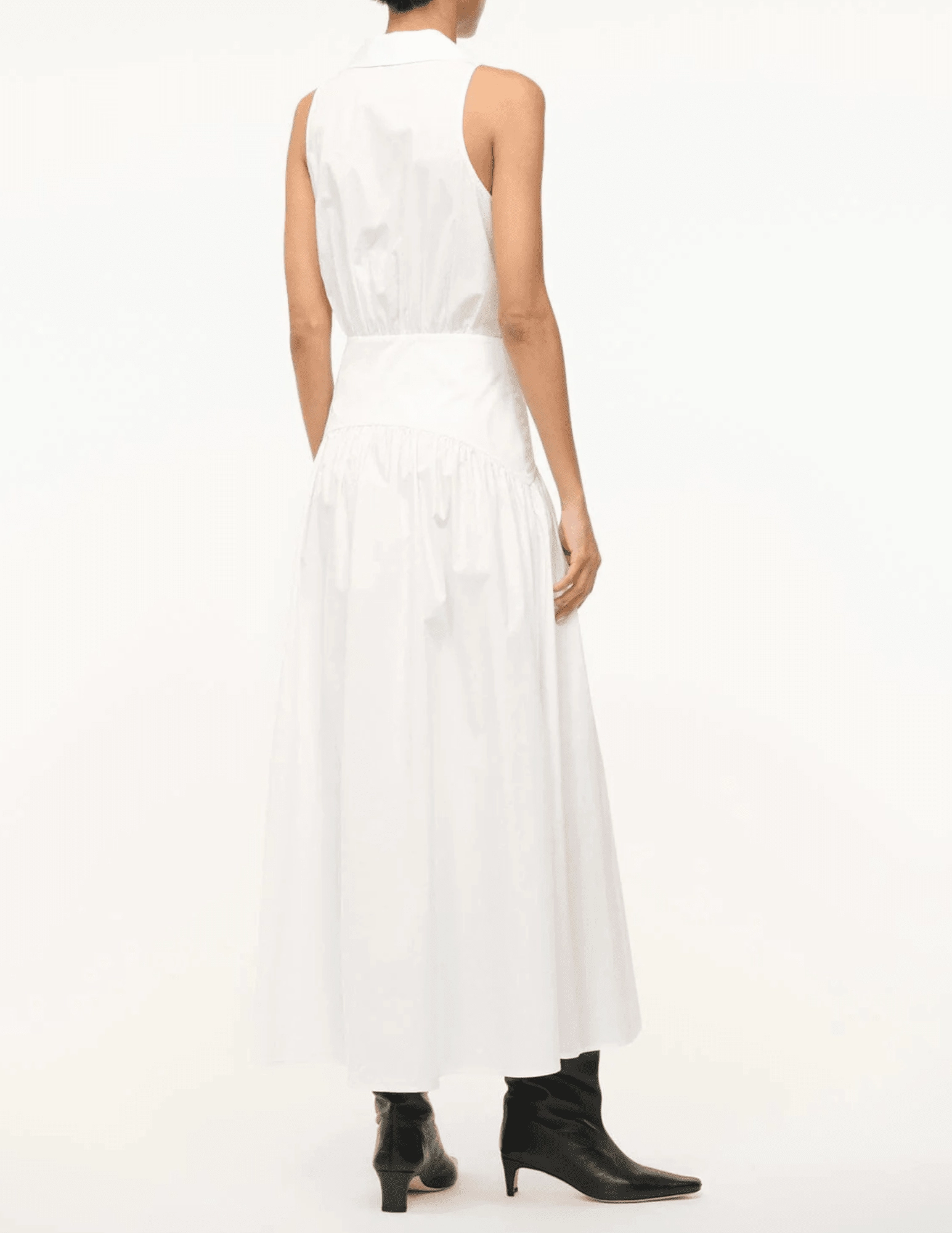 STAUD Romy Midi Shirt Dress-SALE Fitted Look Work Fitwear