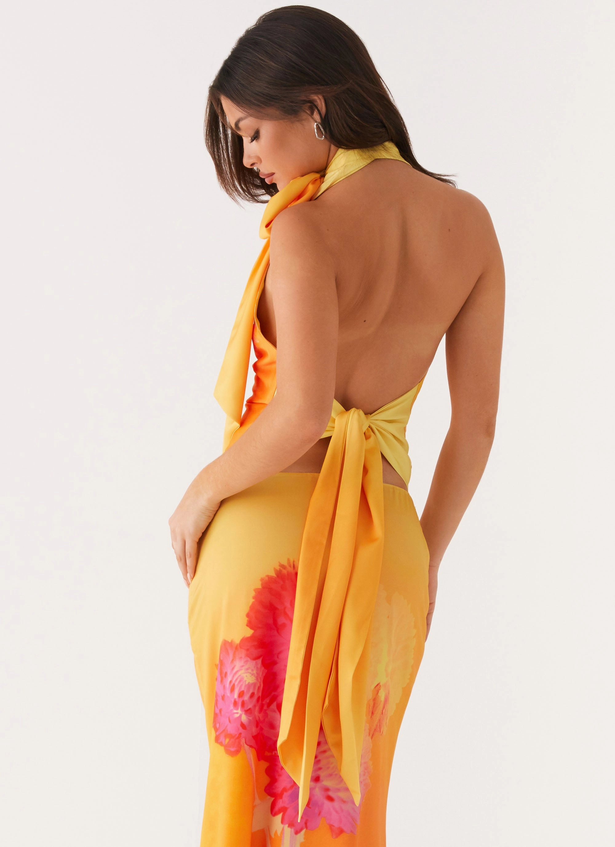 Active Design Nala Top - Orange Floral