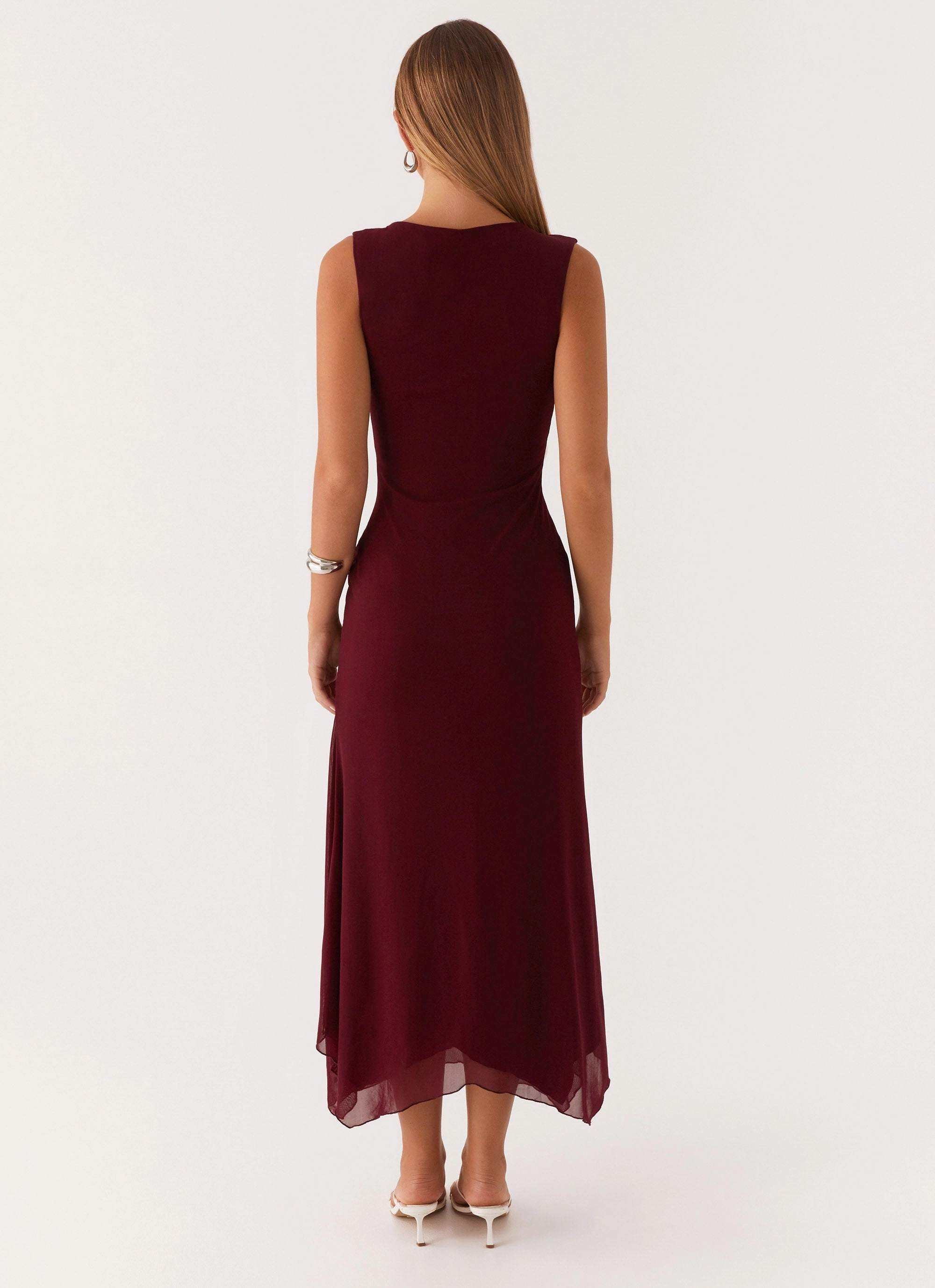 Red Carpet Murphy Maxi Dress - Deep Maroon