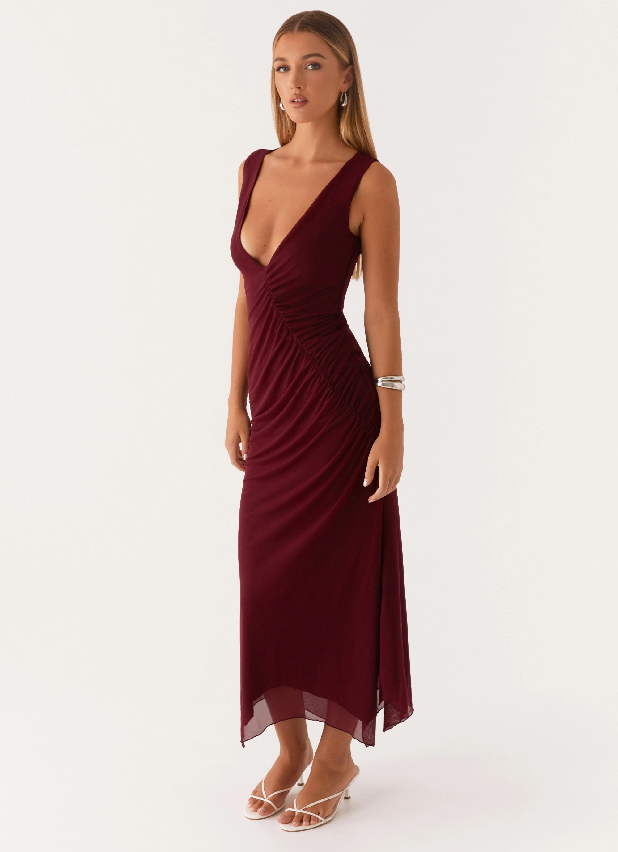 Murphy Maxi Dress - Deep Maroon Smart Layer All Time