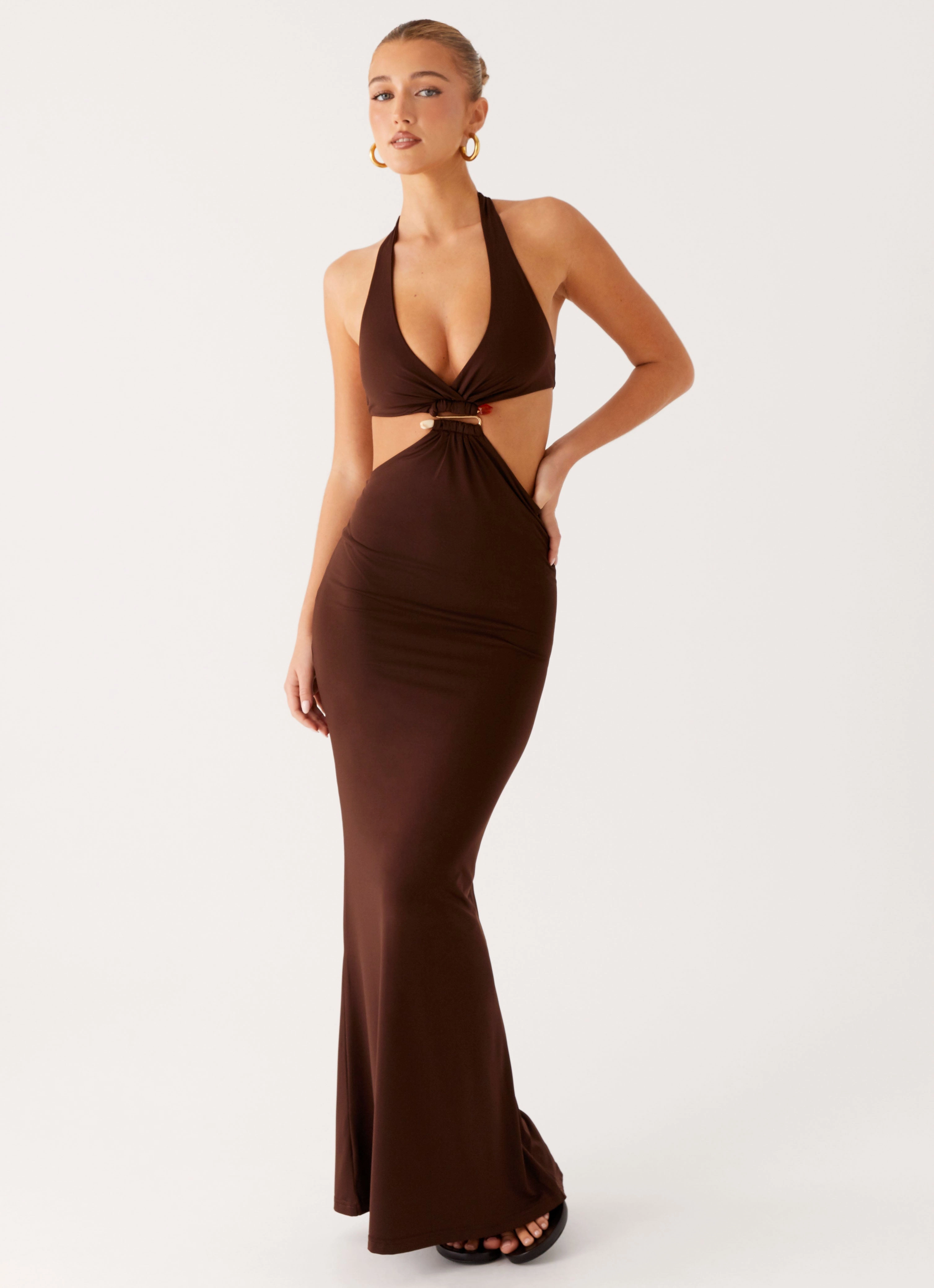 Versatile occasion dress All-Day Comfort Wear Shawnie Maxi Dress - Chocolate