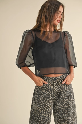 Stylish Look My Way Sheer Top