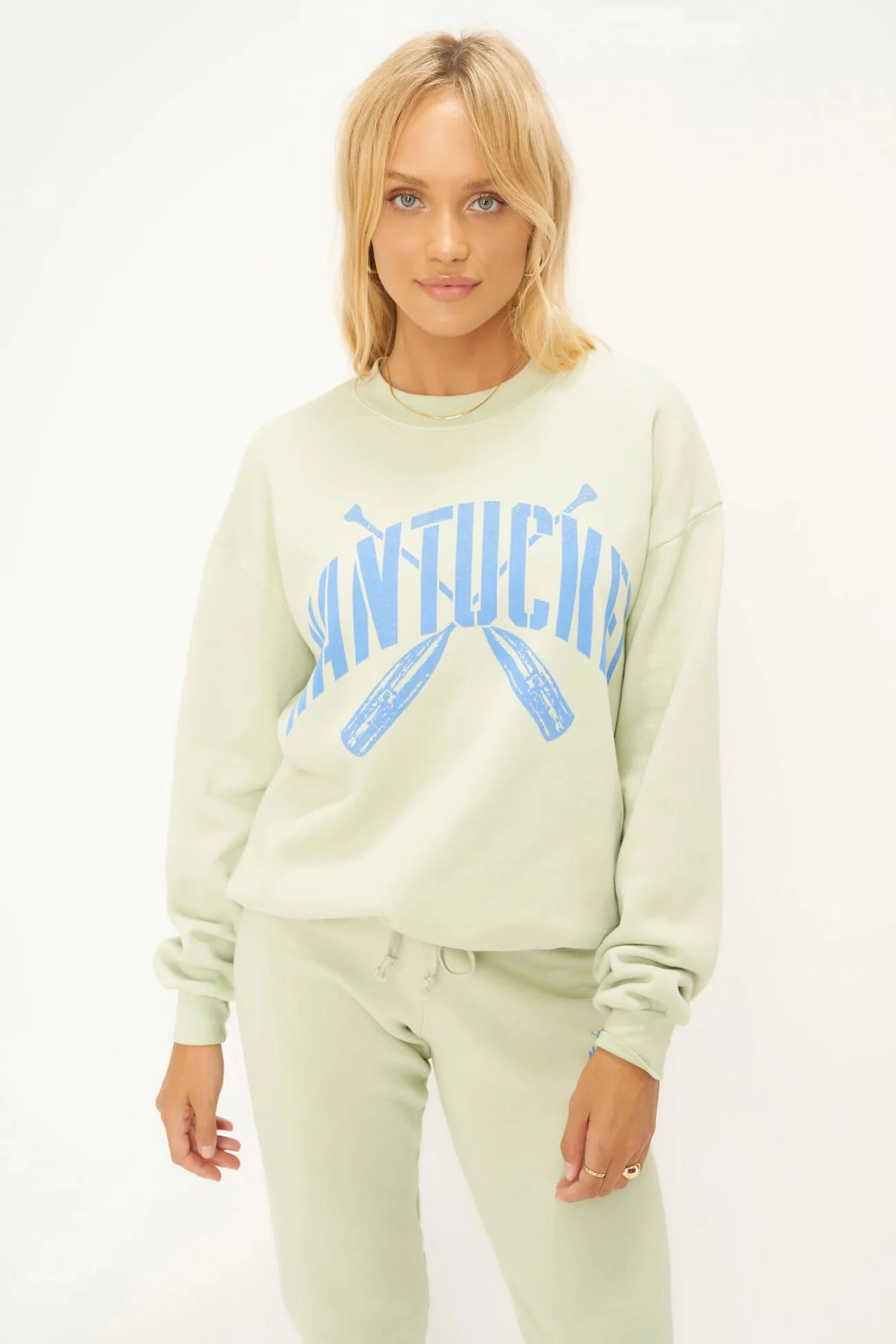 Nantucket Sweatshirt Chic Style RibbedTexture