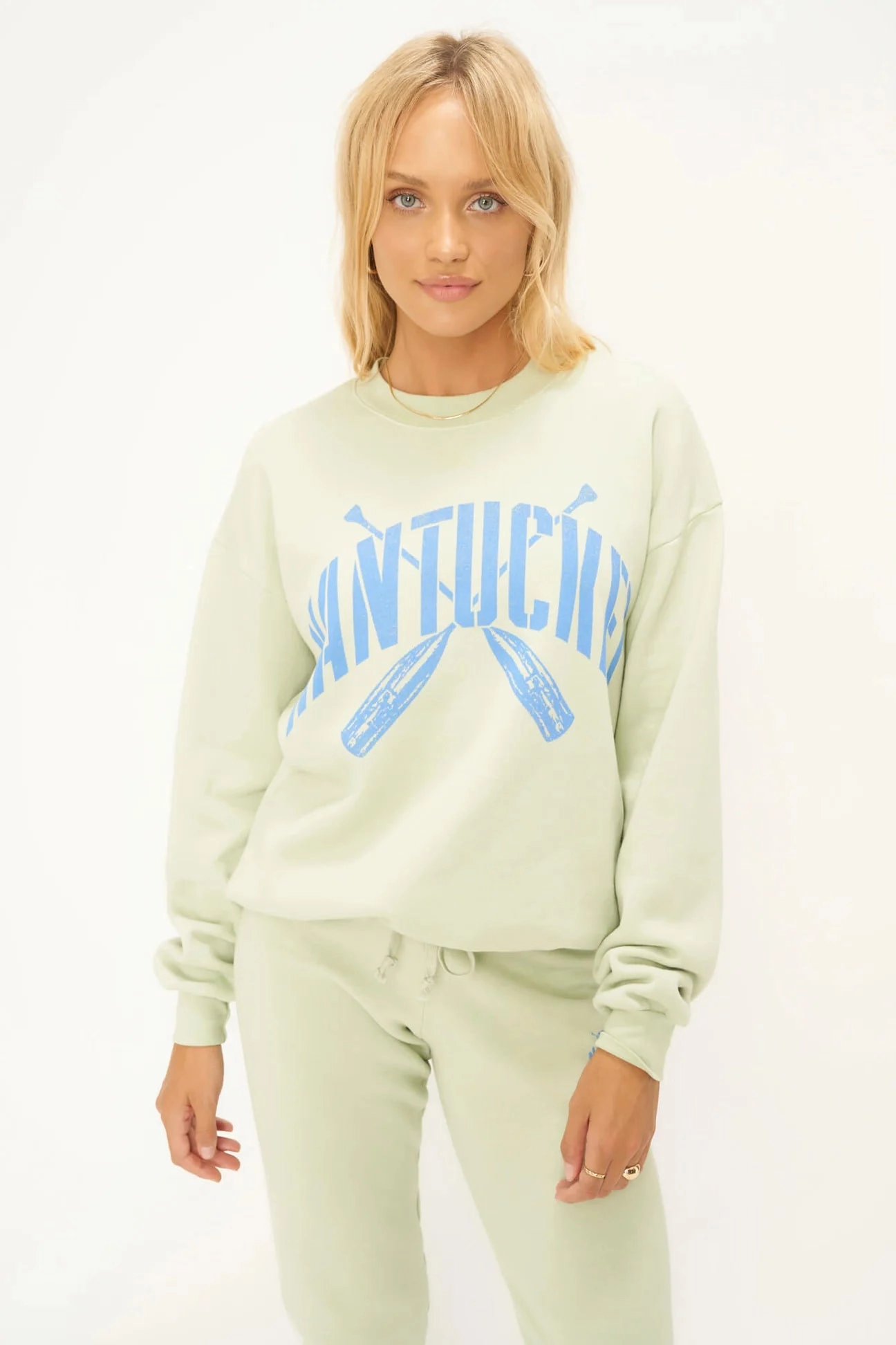 VNeck Style EthicallySourcedMaterial Nantucket Sweatshirt