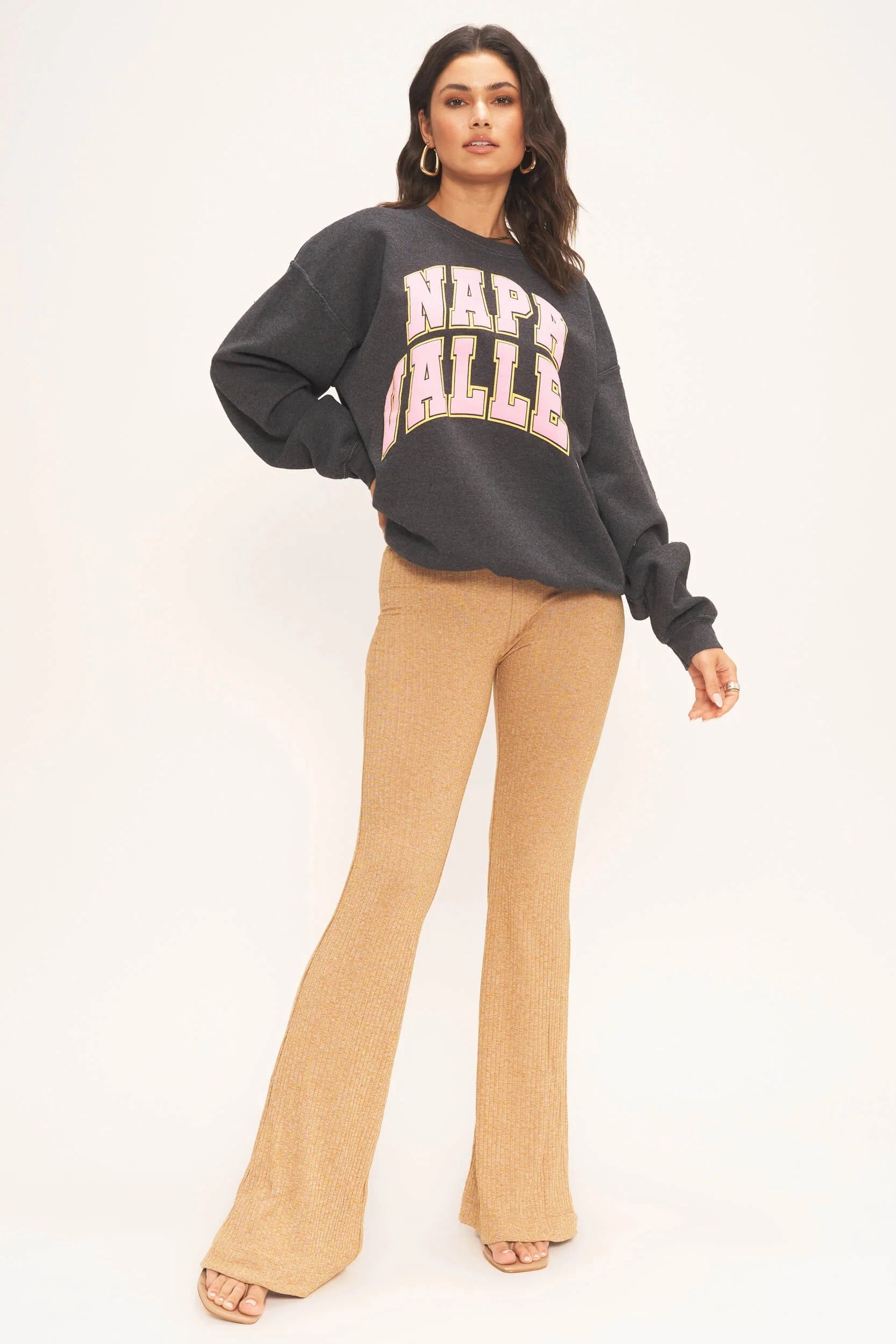 Napa Valley Sweatshirt Durable Stitch Pattern Daily Wear