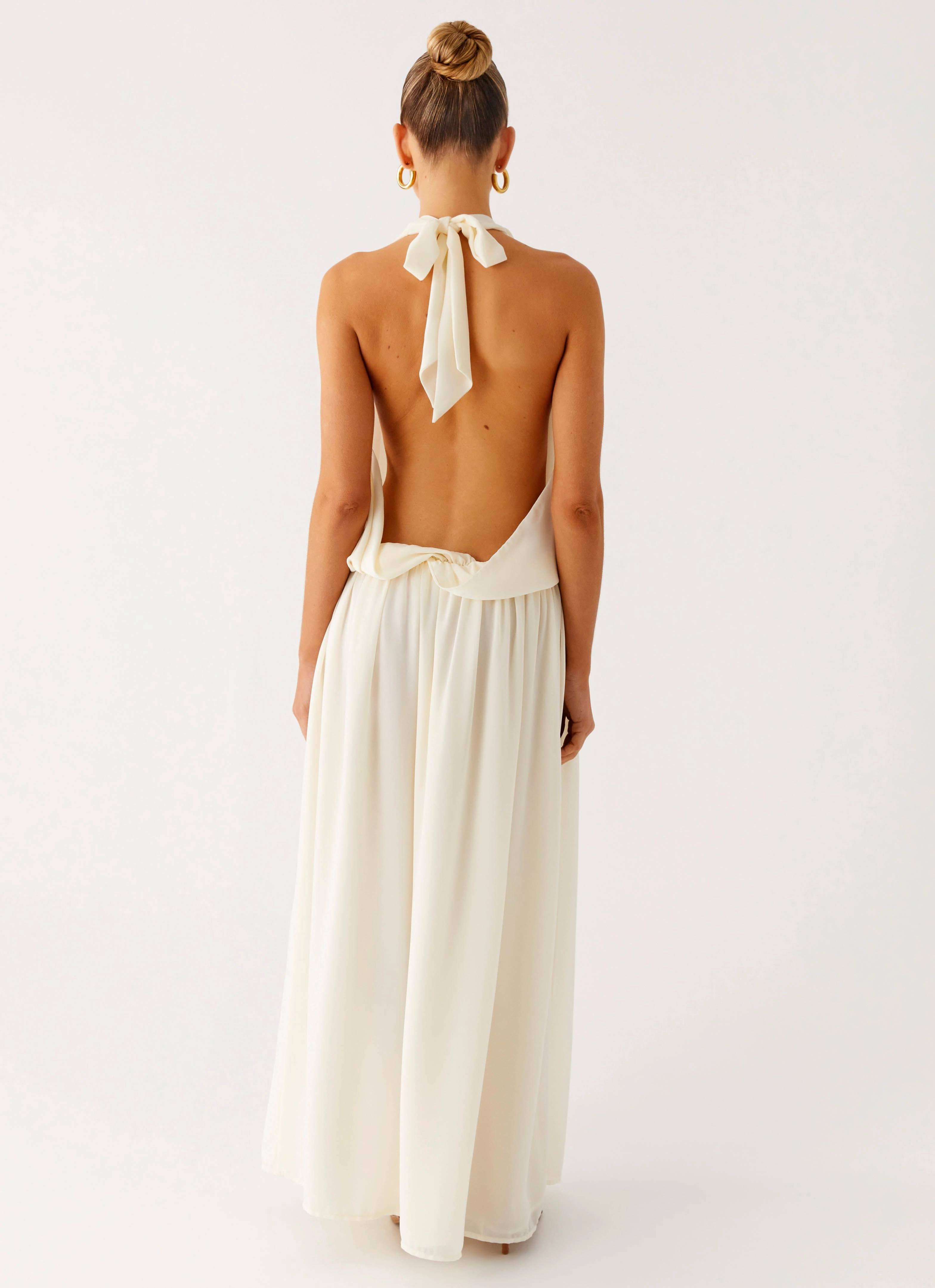 Comfort Mode Timeless Layering Narlah Halter Maxi Dress - Ivory