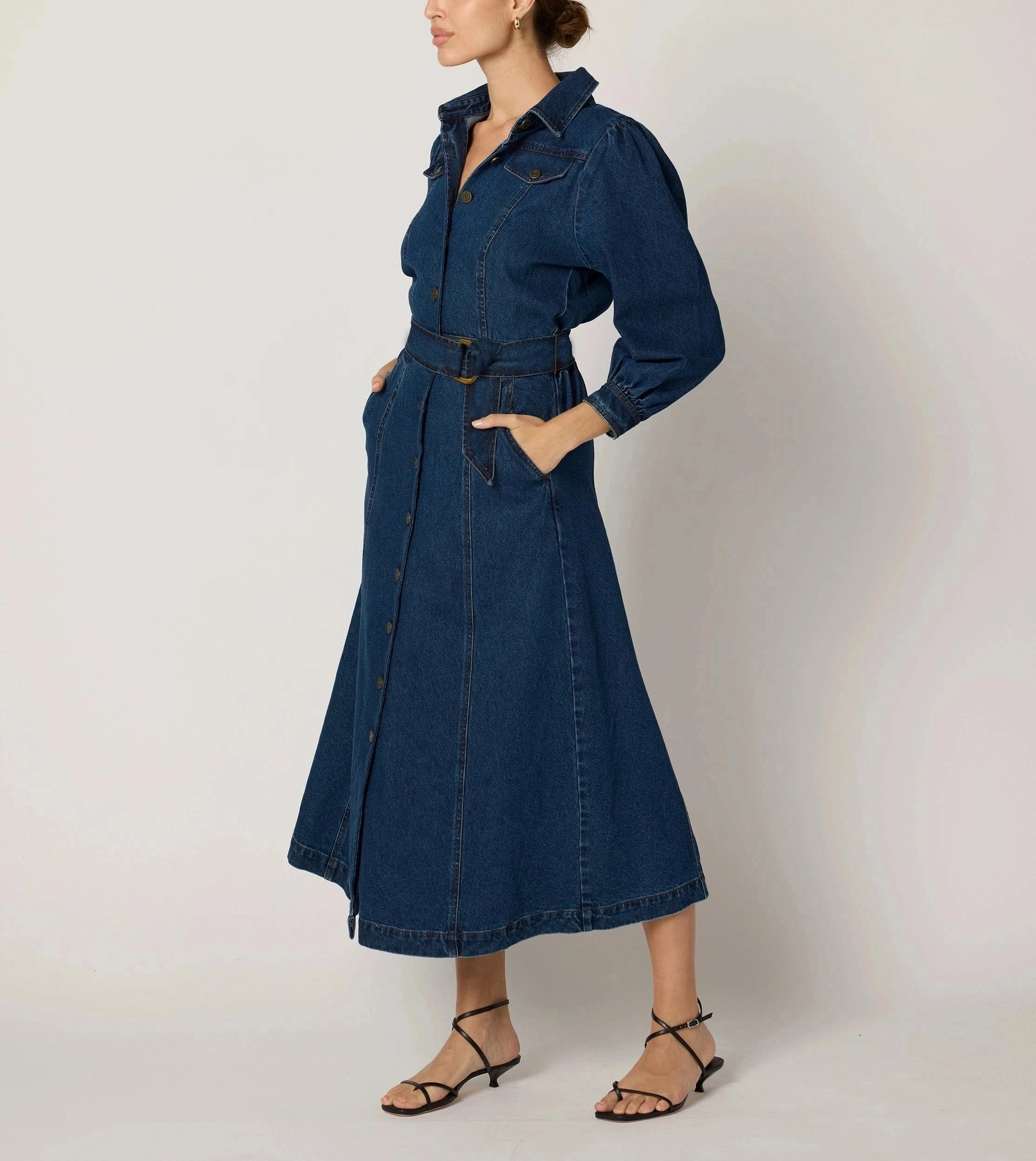 Perfect Wear Naya Midi Dress | Denim