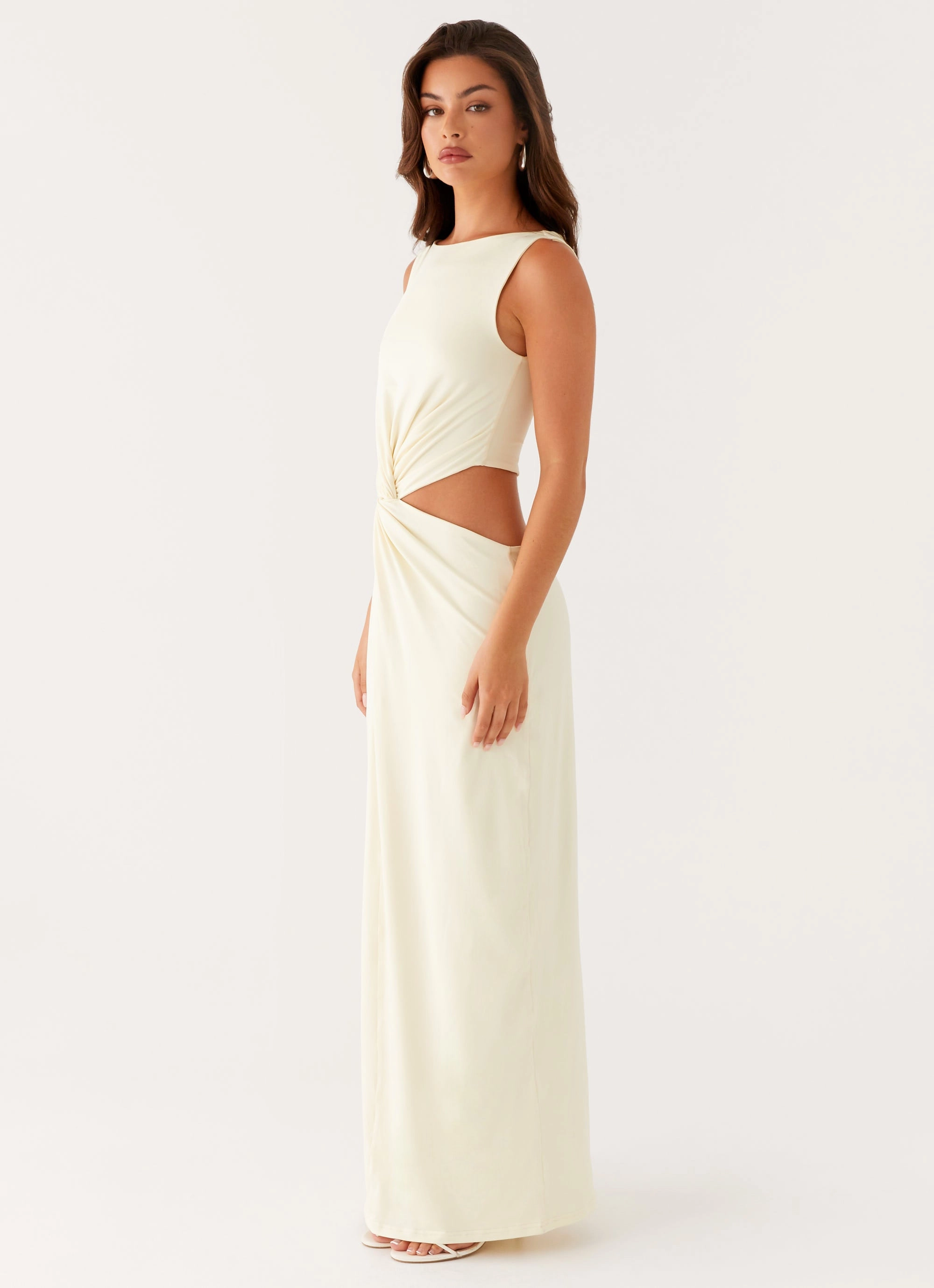 Lilabelle Twist Maxi Dress - Yellow Japan Cool