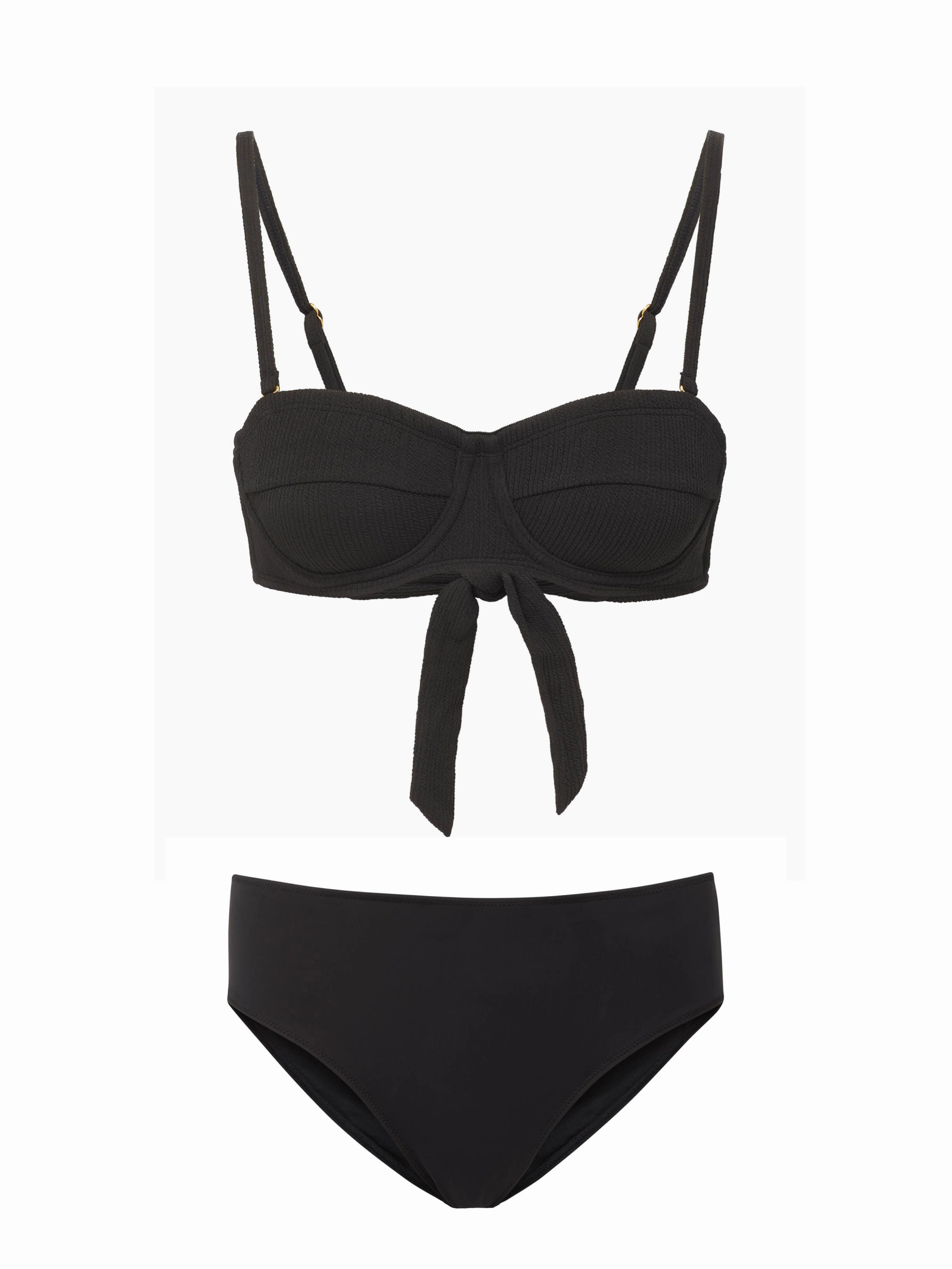 Water Activities Pastel-Shade Nellie Top   Classic Midrise Bottom in Black Texture