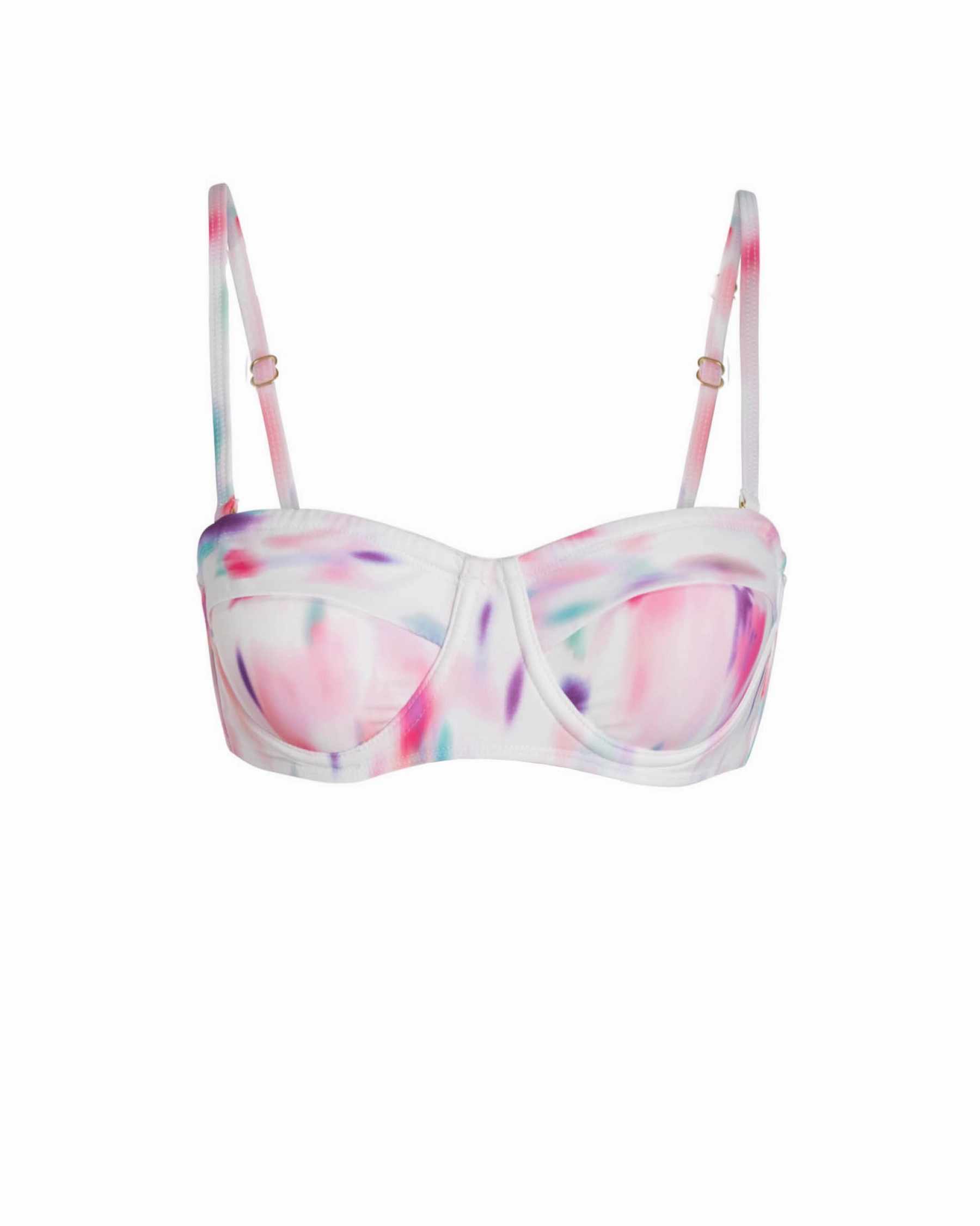 Nellie Top In Hazy Ikat Ivory Beach Life