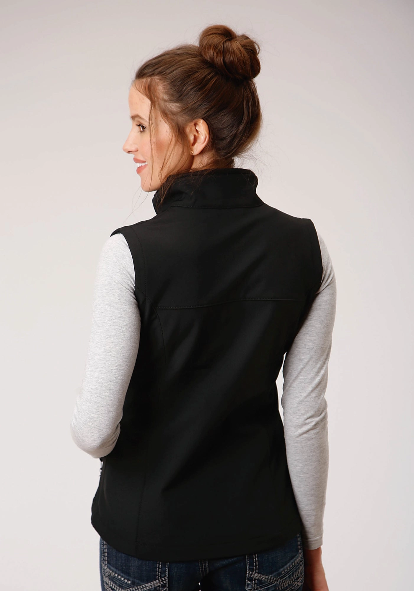 ReflectiveDetails Ski Use Roper Technical Womens Black Polyester Softshell Vest