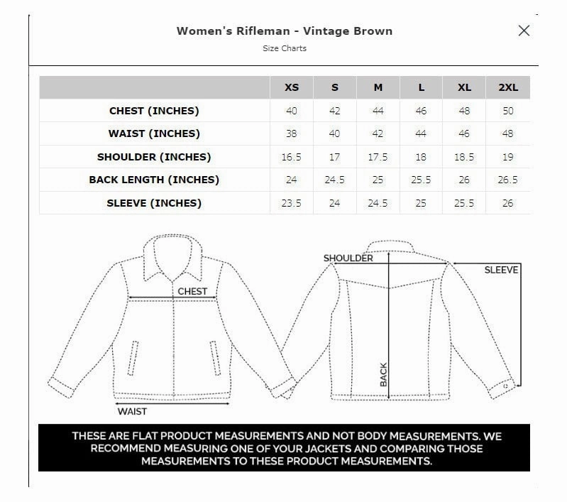 Holiday Trip Travel Fit STS Ranchwear Womens Rifleman Vintage Brown Leather Leather Jacket