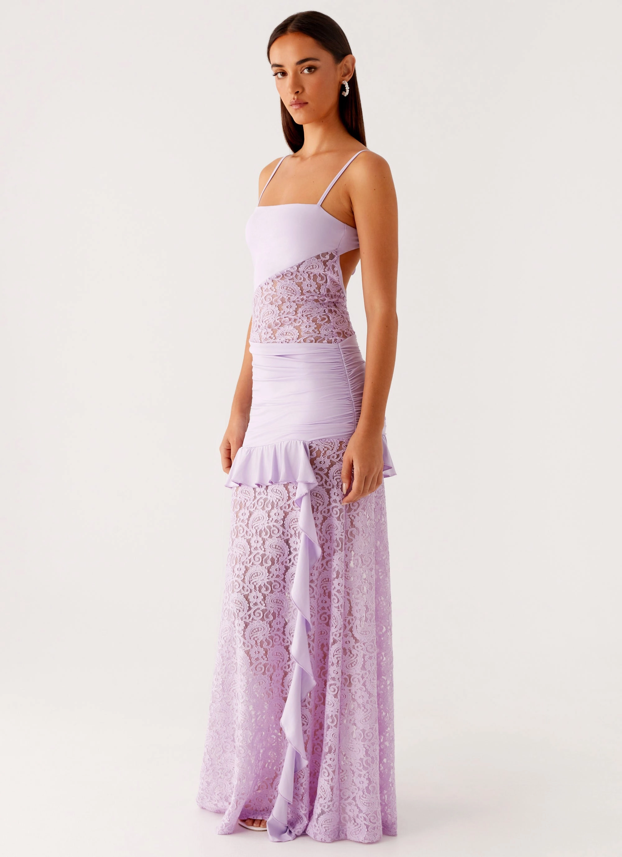 New Romance Maxi Dress - Lilac Bell-Sleeve