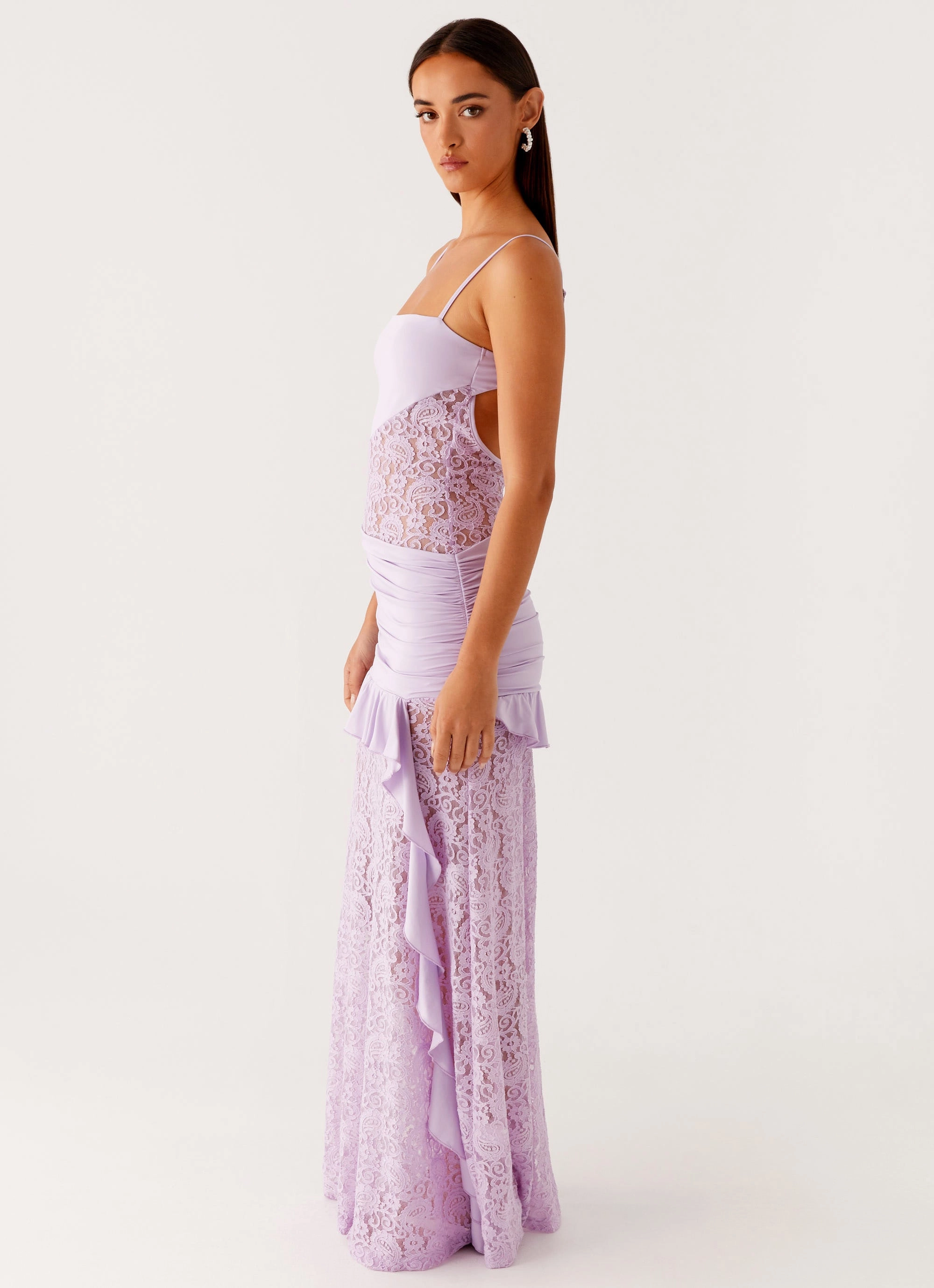 Classic Wear Sculpted Detail New Romance Maxi Dress - Lilac