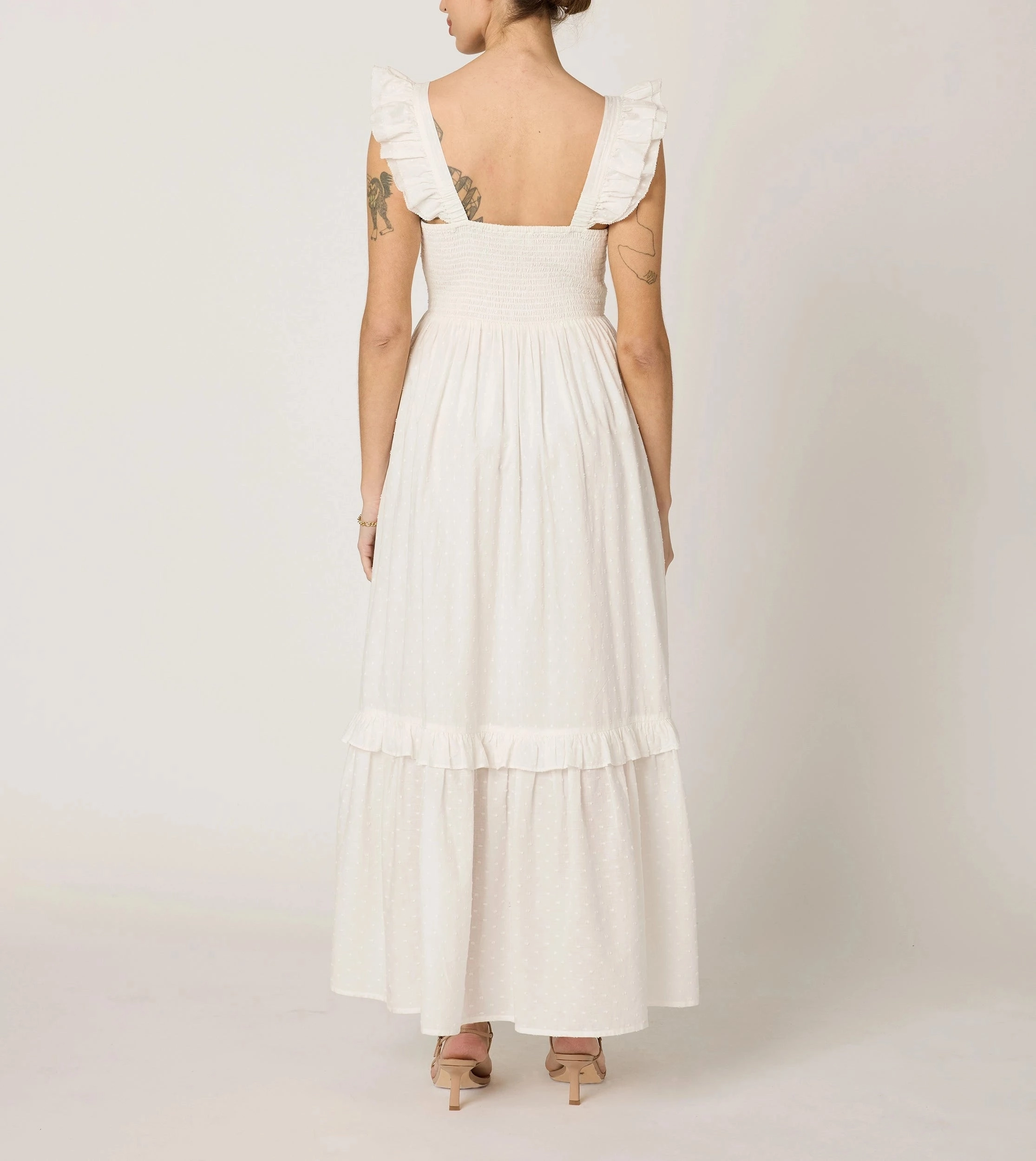 knee-length Comfy Comfort Nica Maxi Dress | Ivory