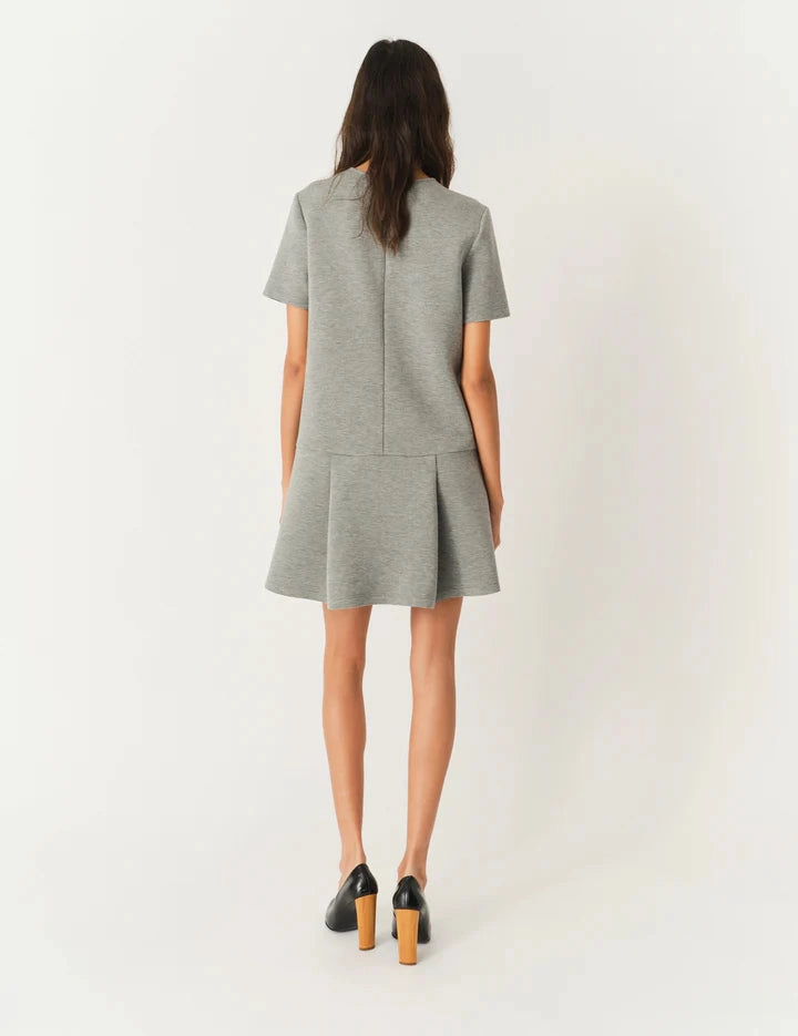 Nice Mini Dress in Grey Melange Floating Shape