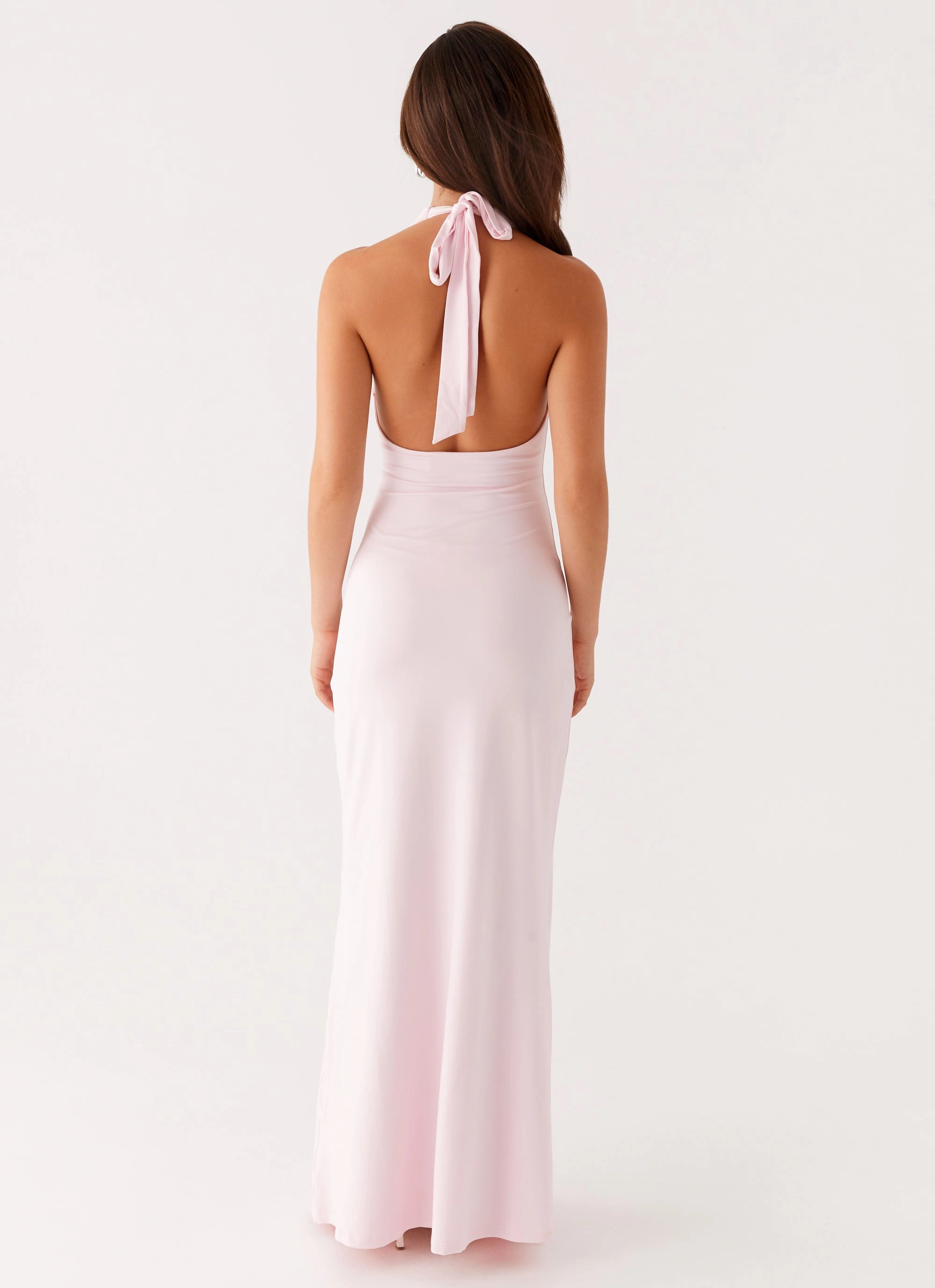 Nicola Maxi Dress - Pink Hip-Flattering