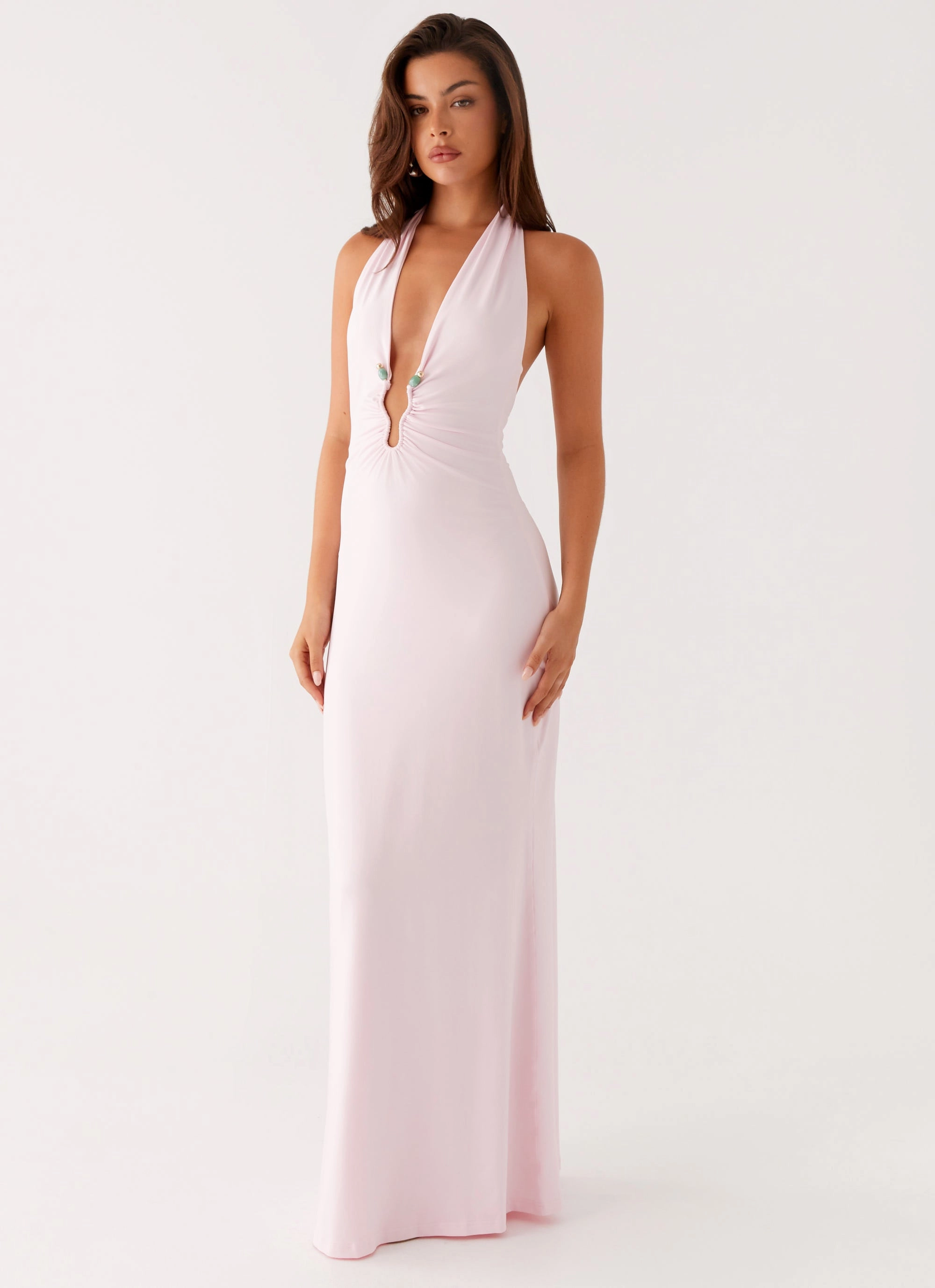 Nicola Maxi Dress - Pink Flattering and Chic