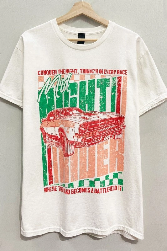 Fashionable Look Night Rider Graphic Tee S-XL