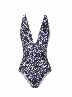Built In Liner Waterproof Swimwear Niki One Piece Animal Dot
