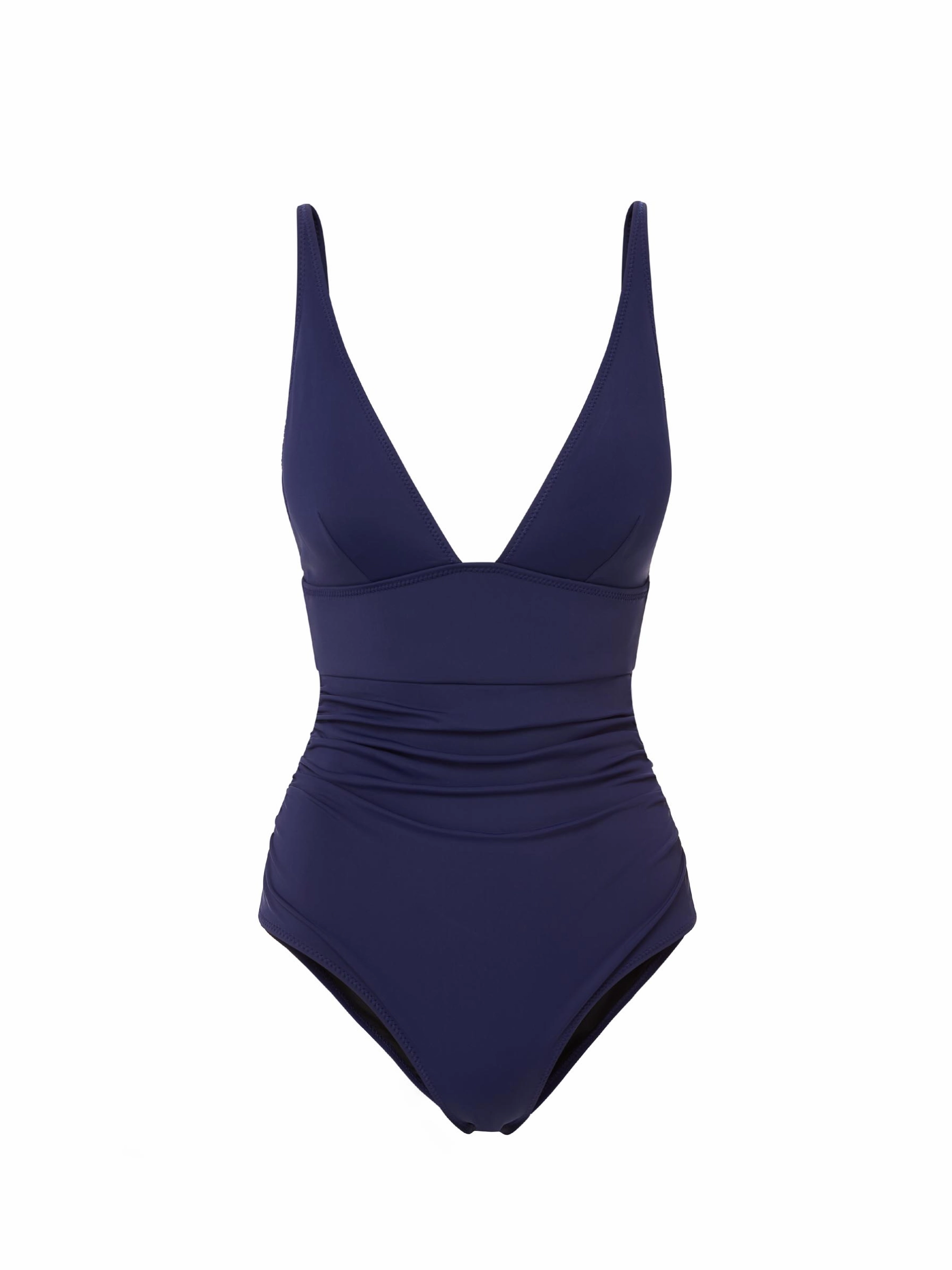 Niki One Piece Navy Satin Must-have Recycled Polyester