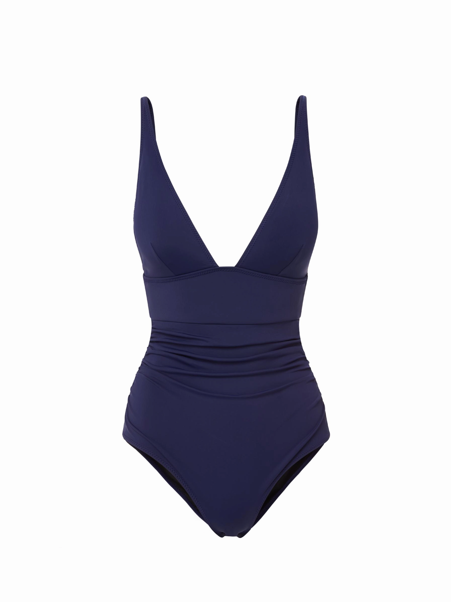 Seamless-Edges Beach Style Niki One Piece Navy Satin