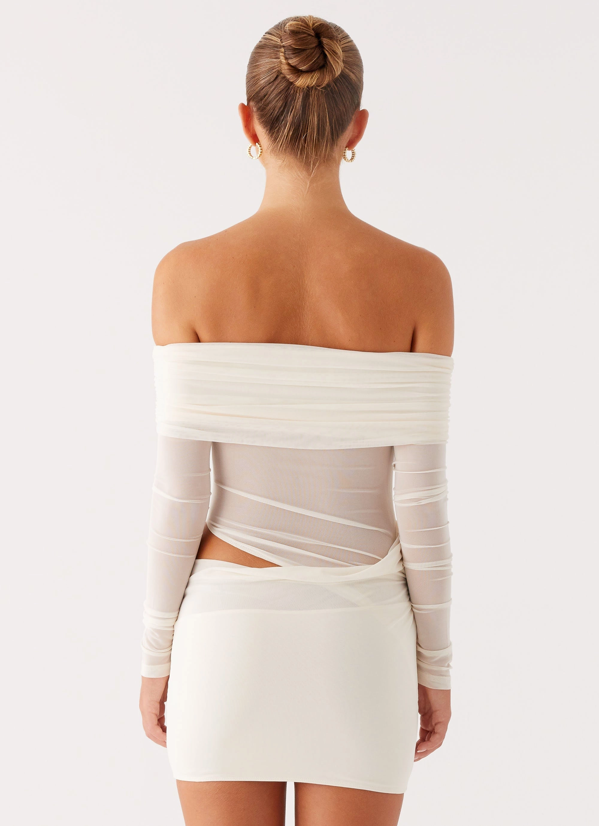 No Doubt Mini Dress - Ivory Sustainable-Lining