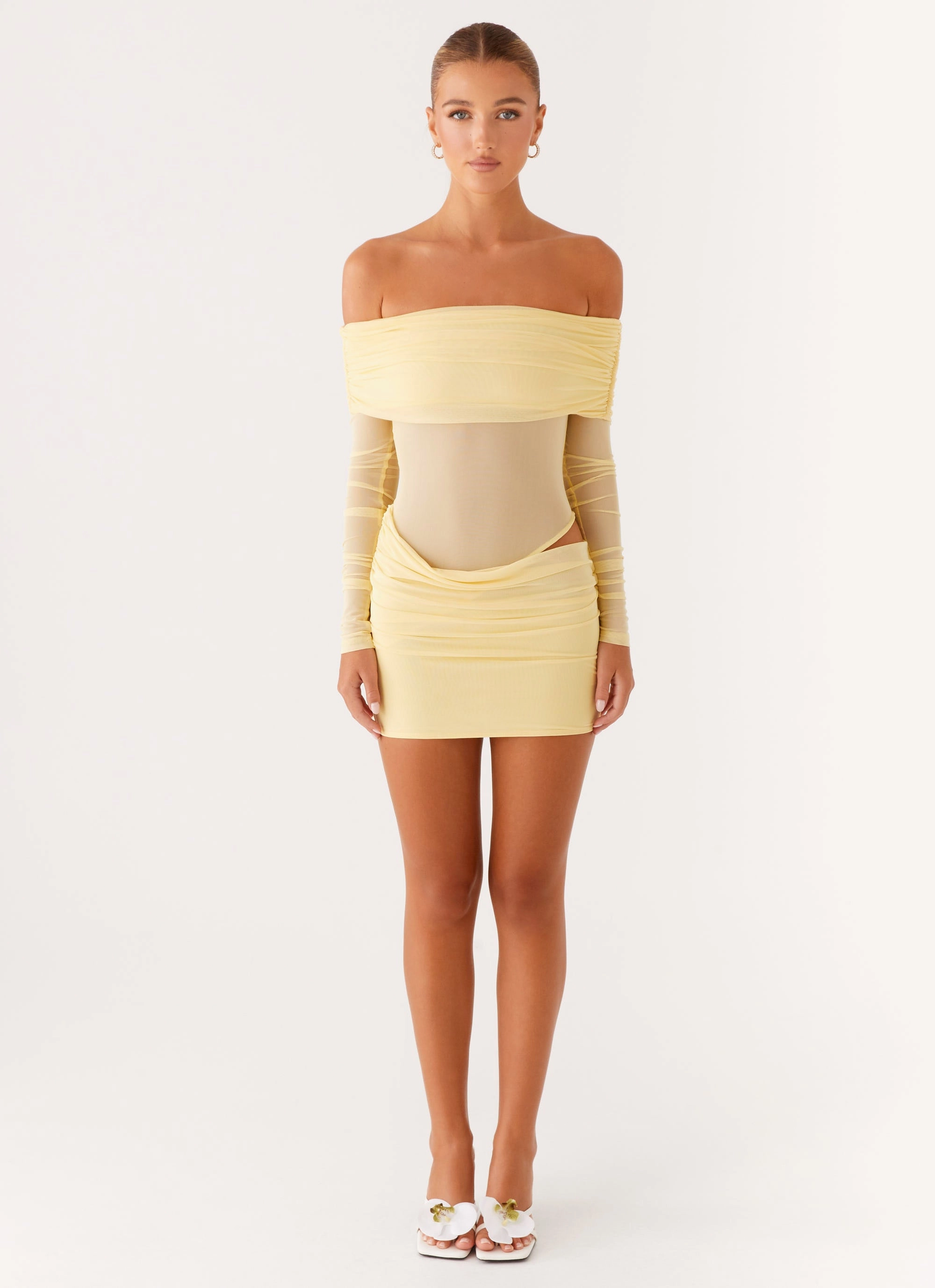 Luxe Touch Fresh Outfit No Doubt Mini Dress - Yellow