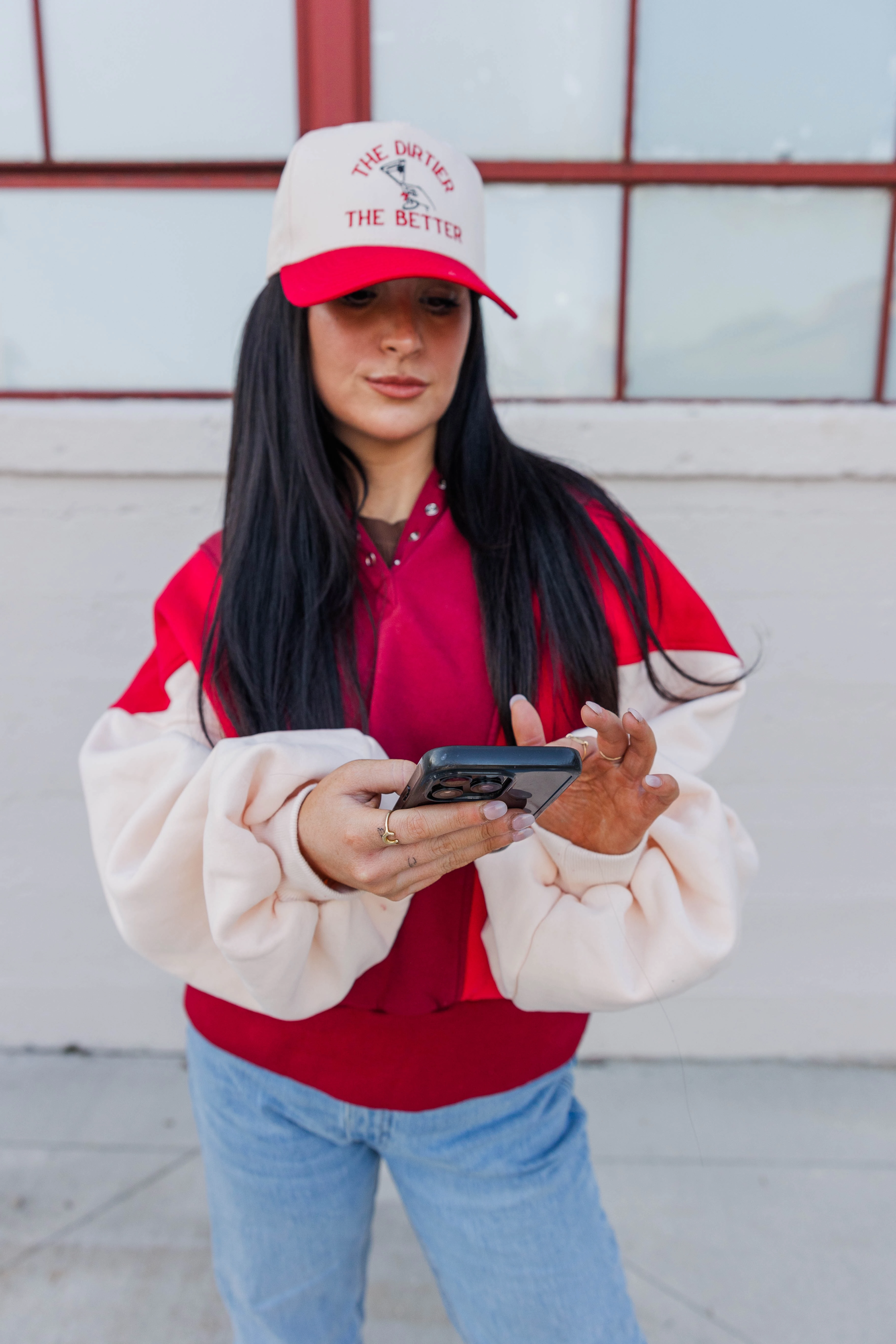 Cold-Weather Ready Low Maintenance Care Emma Colorblock Sweatshirt