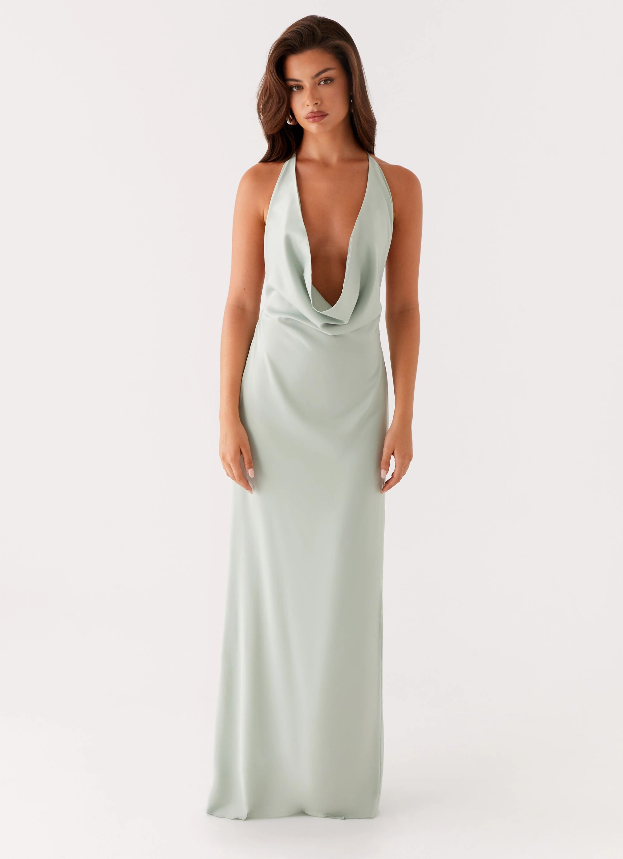 Noemi Maxi Dress - Sage Sculpted Form