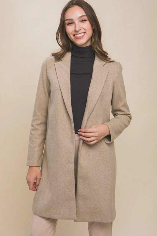Midweight Layer Lori JQ Fleece Long Line Coat S-XL