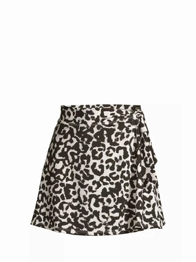 Amy Swim Skirt Mia Leopard Back Coverage Design Double Stitched