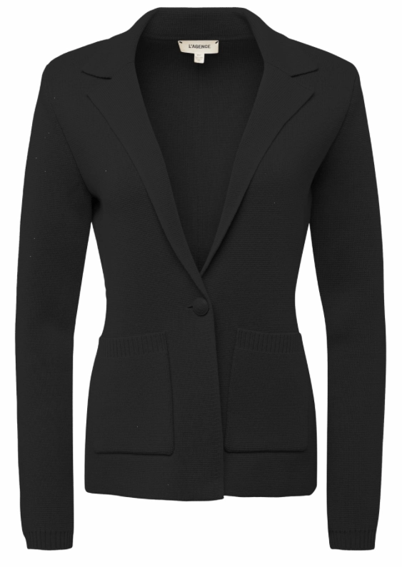 L'Agence Lacey Knit Blazer Hypoallergenic Textile