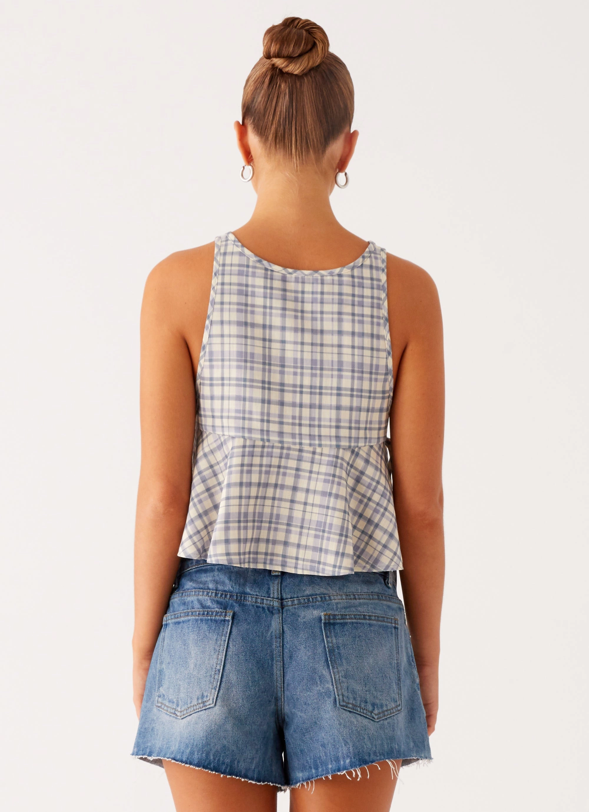 Osborne Halter Top - Check Quick Release Fastener