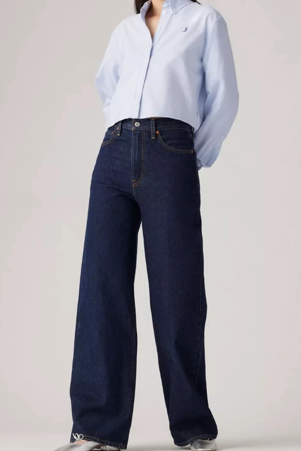 OdorResistantFinish Hidden Zip Pockets Levi's Ribcage Wide Leg Women's Jeans