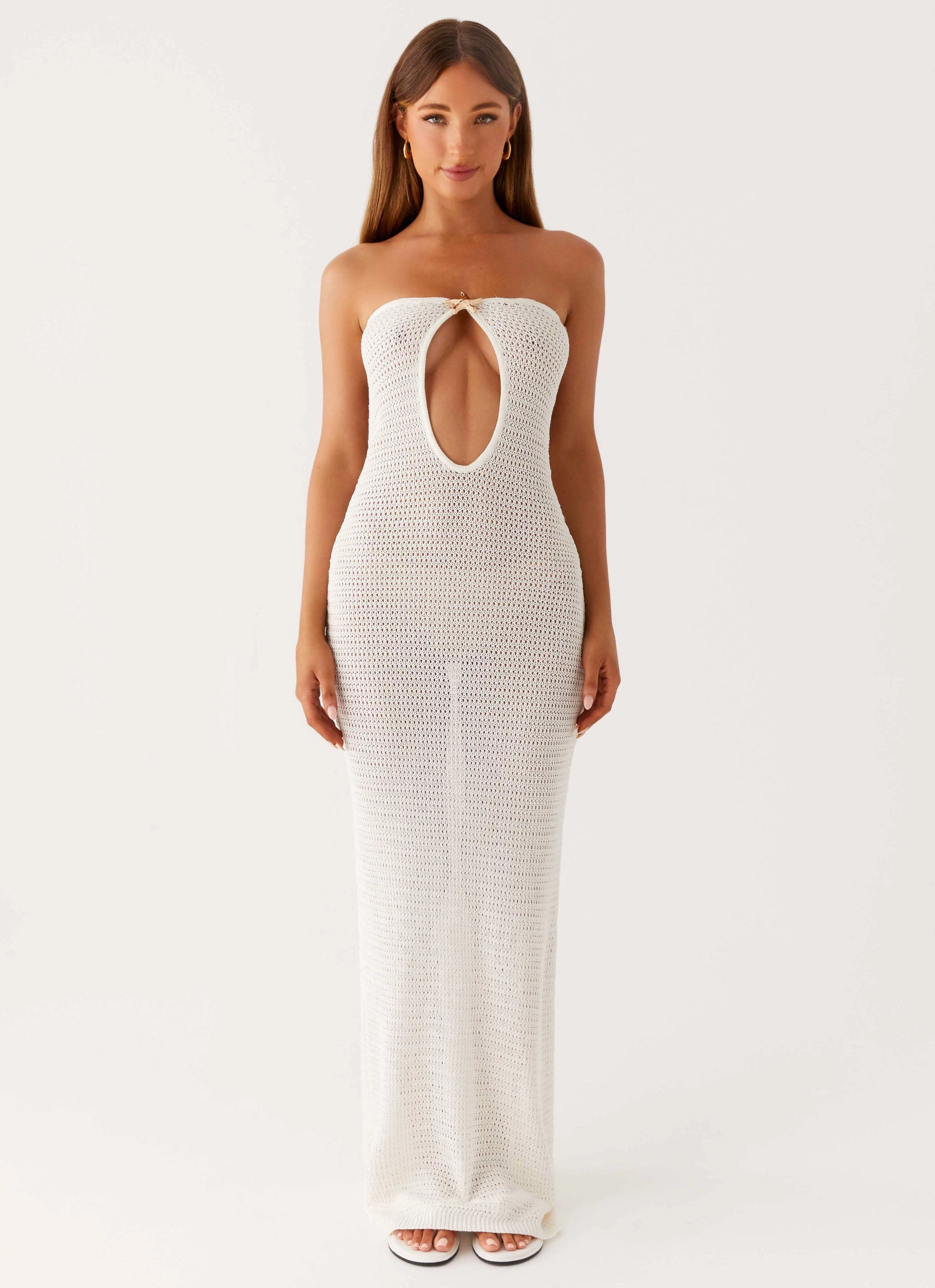 Seafoam Maxi Dress - Ivory Effortless Comfort Lounge Mode
