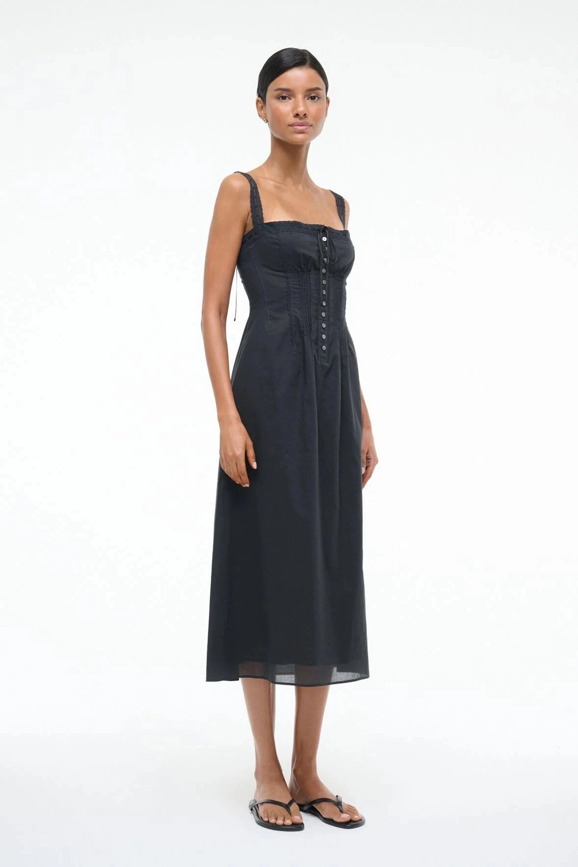 Global Style Feminine Mood Matilde Dress in Black