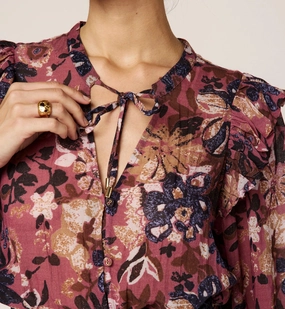 Priya Blouse | Bergamo Stretch Knit Fabric LongWearingComfort