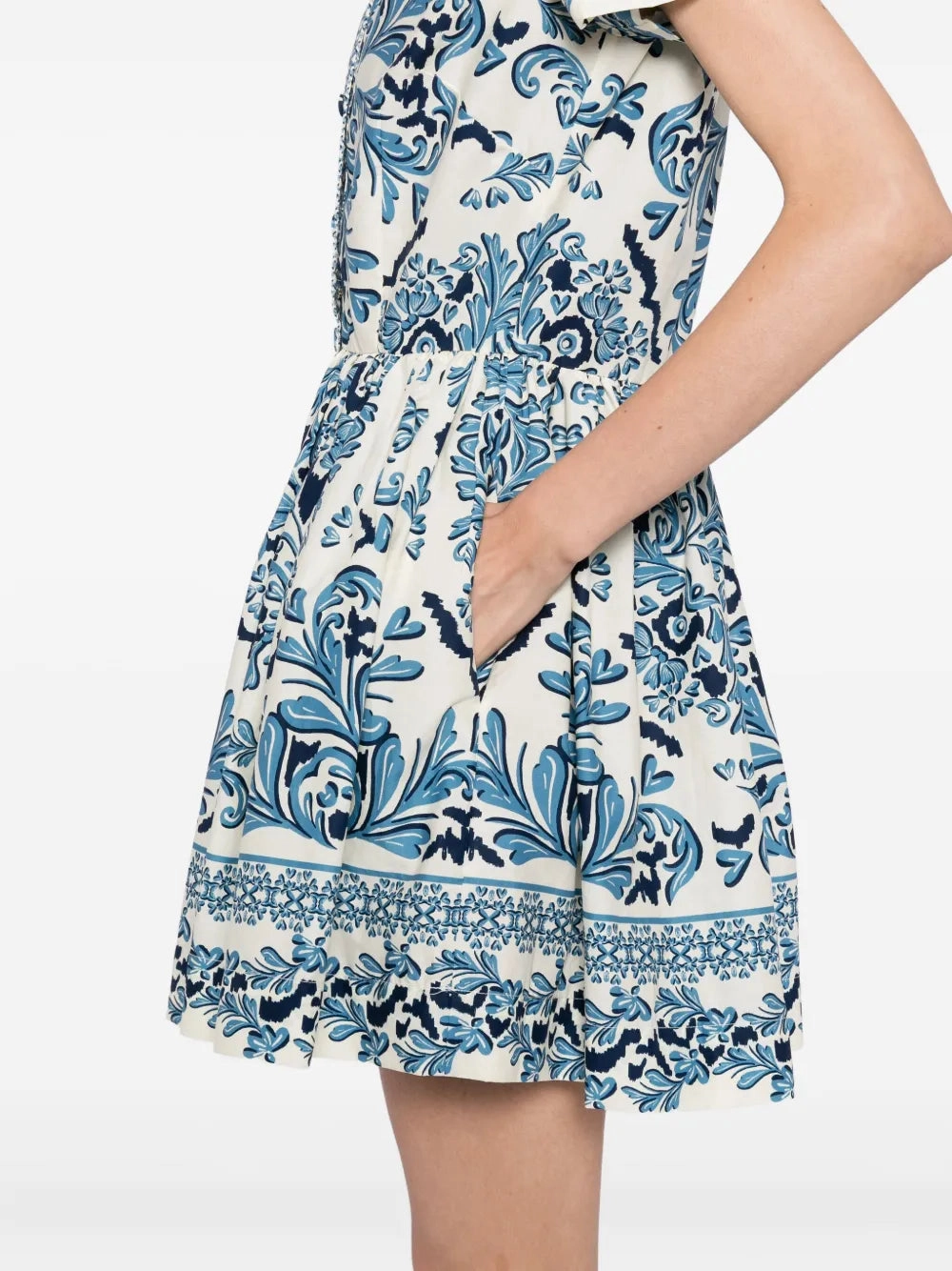 Noor Mini Dress in Saltaire Light Blue Everyday Comfort