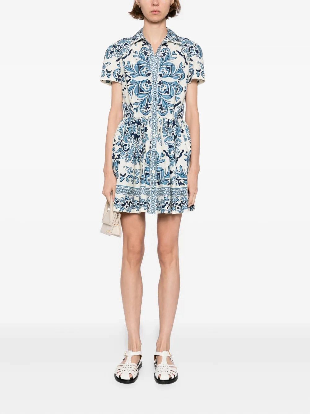 Odor Resistant Technology Noor Mini Dress in Saltaire Light Blue