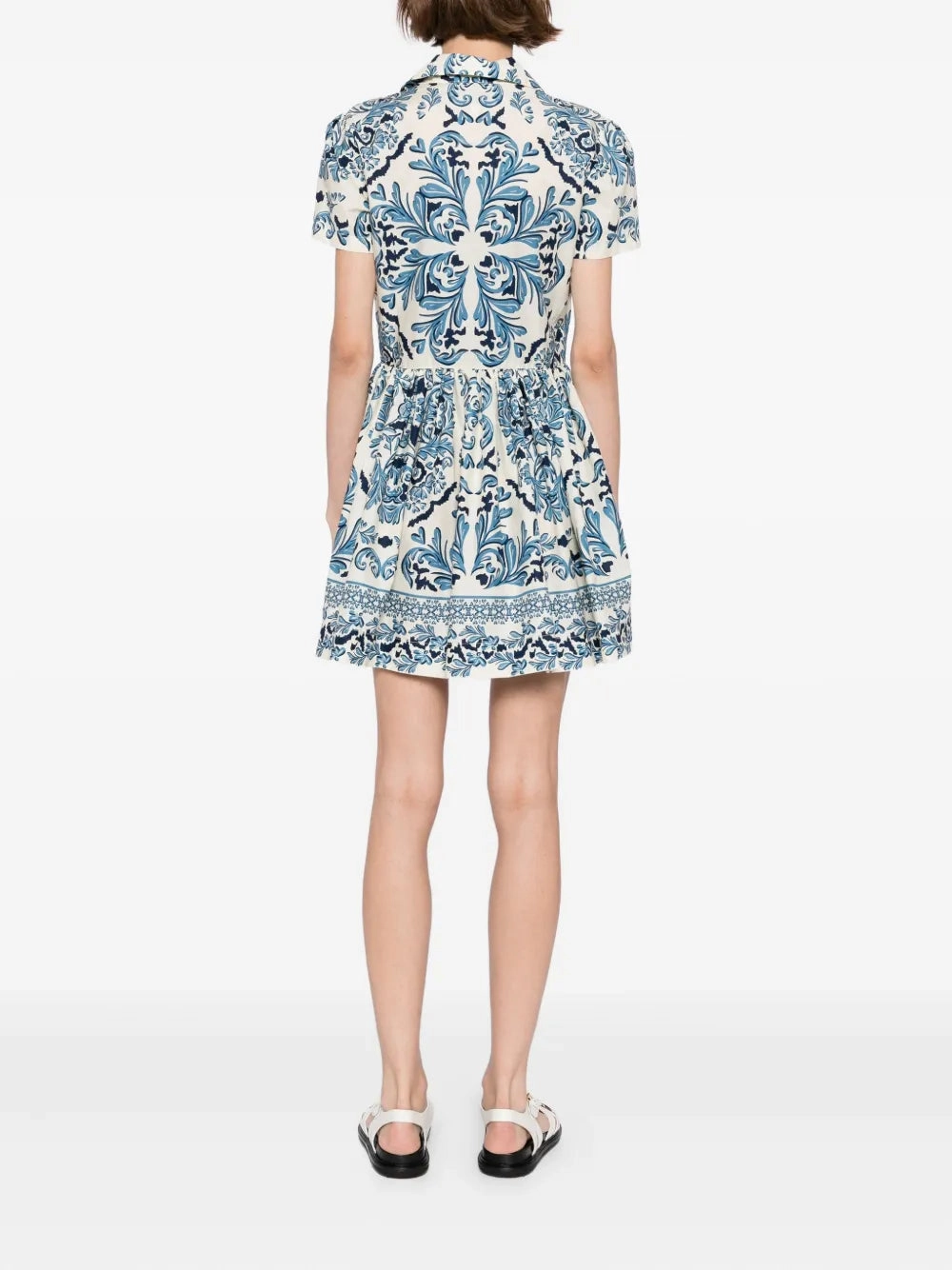 Noor Mini Dress in Saltaire Light Blue TaglessLabel GarmentWashedFinish