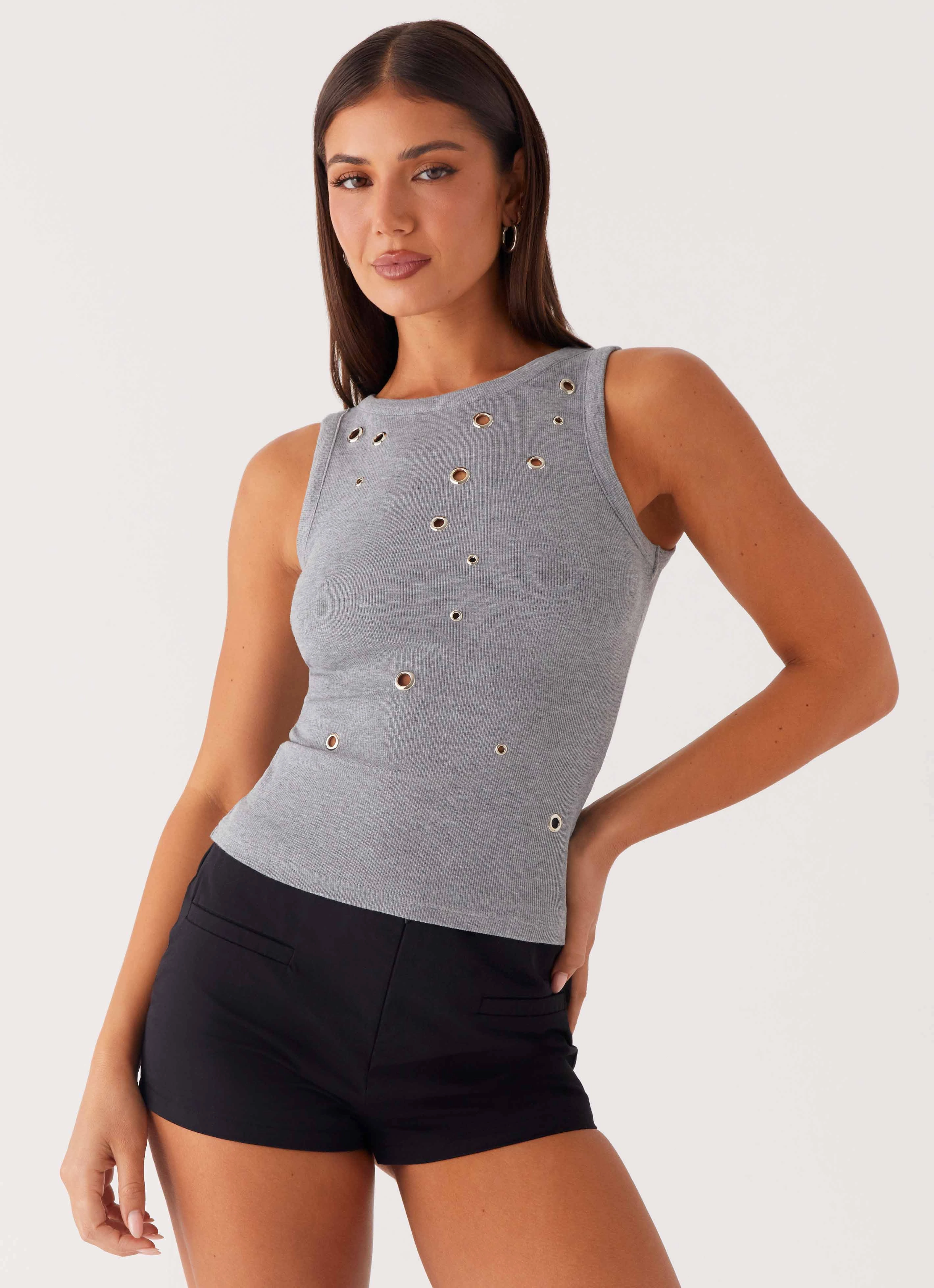 Oblivion Tank Top - Grey MoistureControl