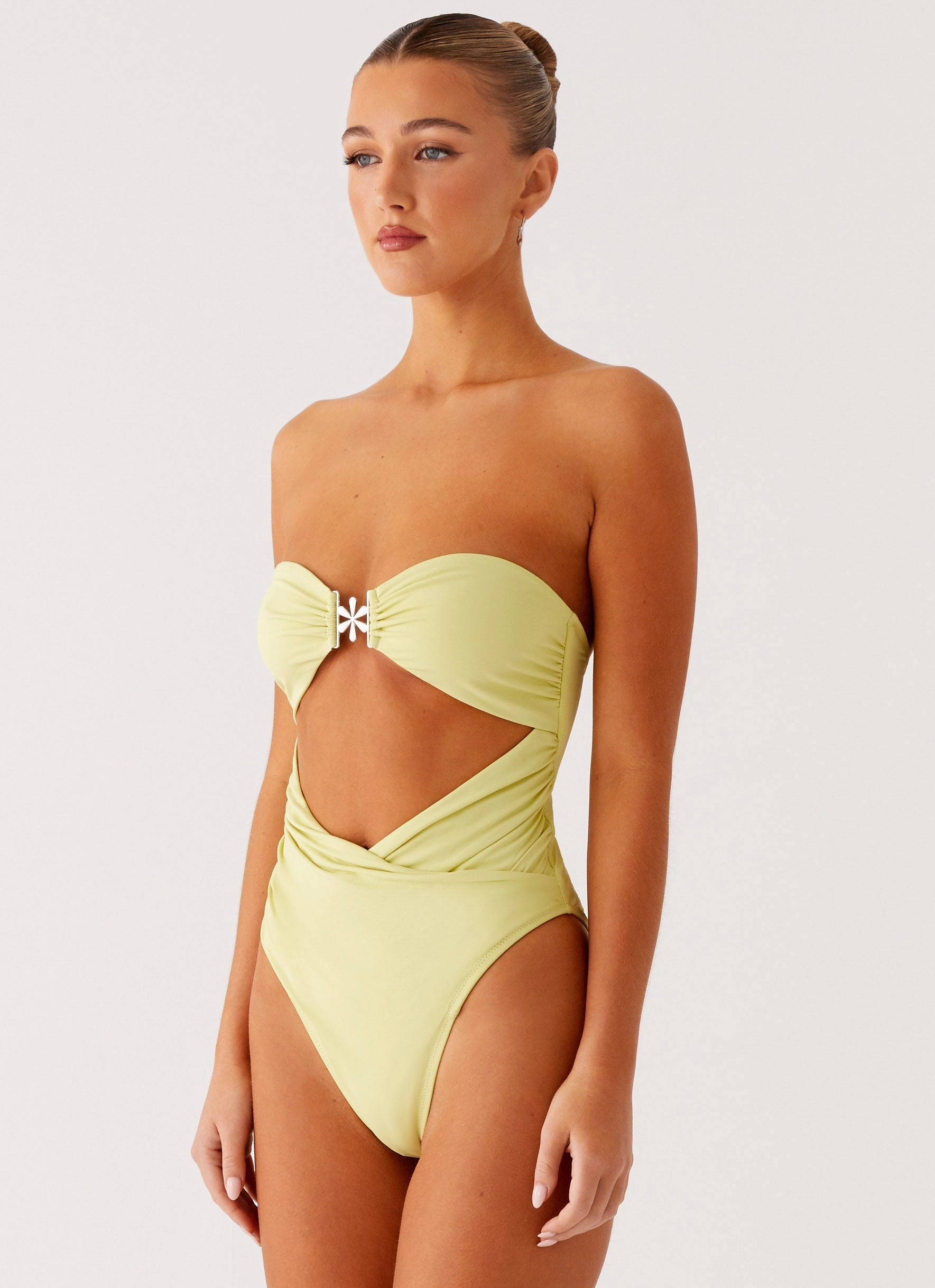 Ocean Tempest One Piece Swimsuit - Lime Seasonal Pick