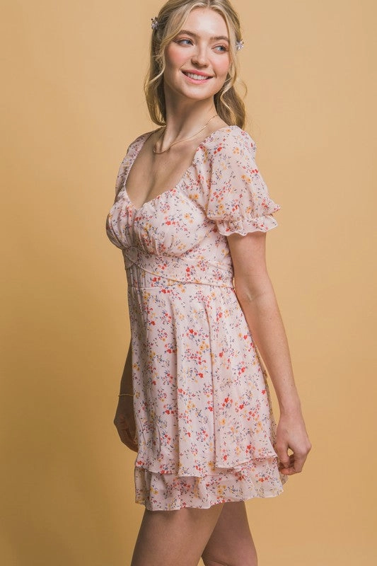 Chanel Floral Print Tie Waist Romper psychological warfare