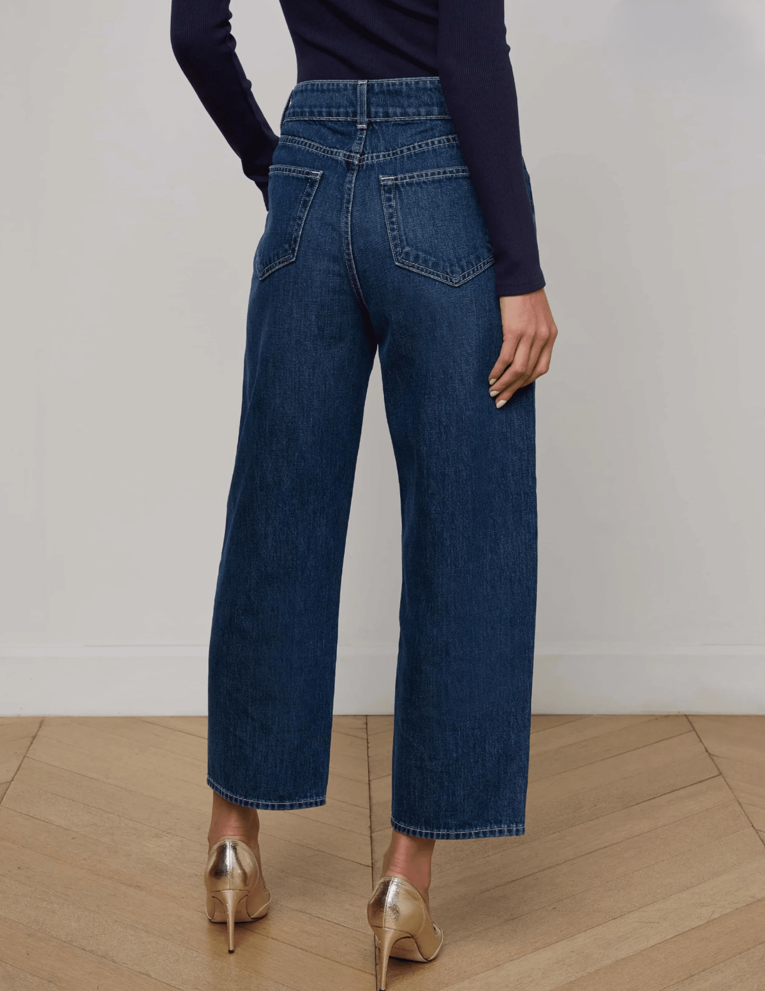 Low Maintenance Beach Day Breathable L??AGENCE Liora High Rise Cropped Jeans in Rampart